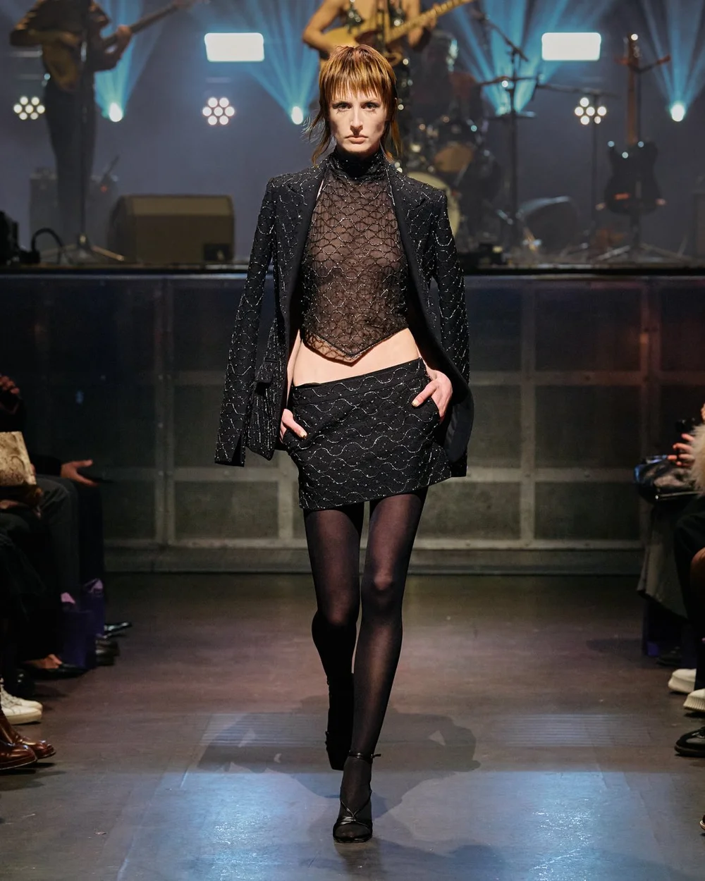 RETE 20 NETTING JACKET, SKIRT AND TOP