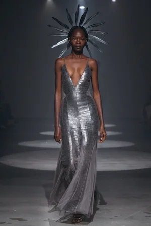 MOLTEN PAILLETTES DRESS