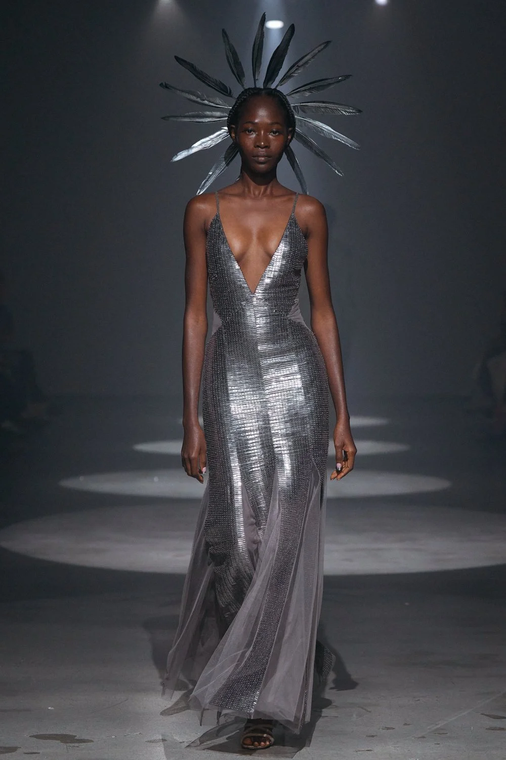 MOLTEN PAILLETTES DRESS
