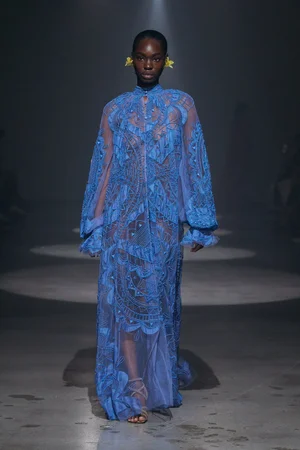 REVÉ CAPED DRESS