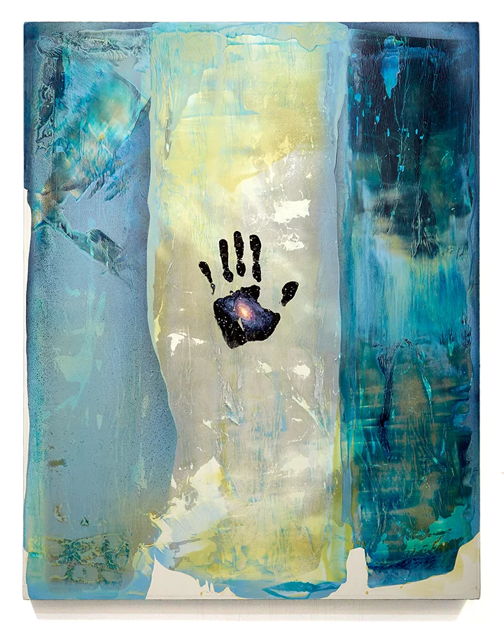 Untitled . 2014 acrylic, oil, and photo-transfer on canvas