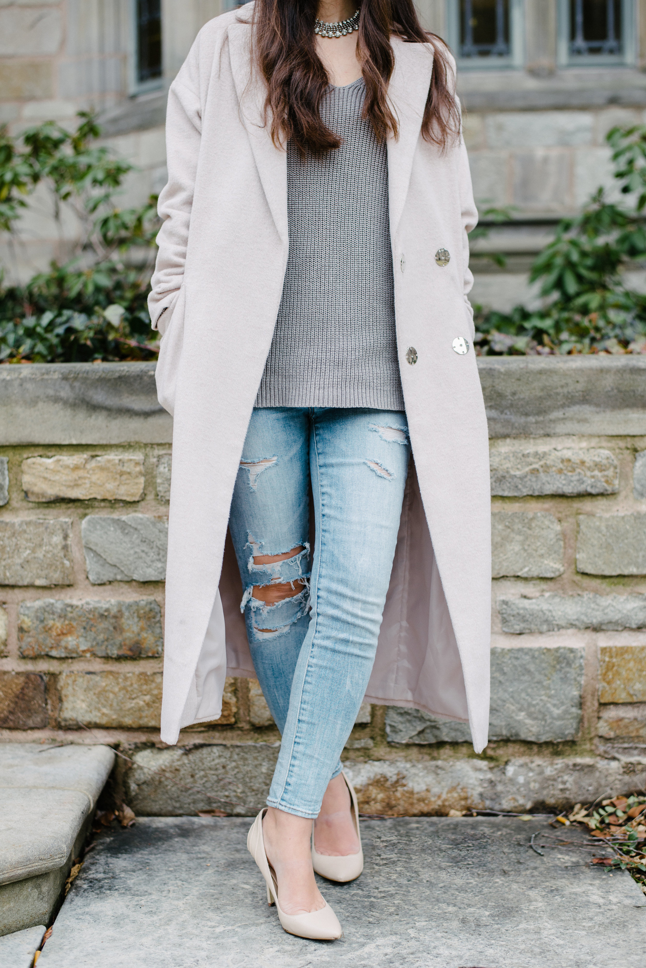 Top Shop longline slouch coat