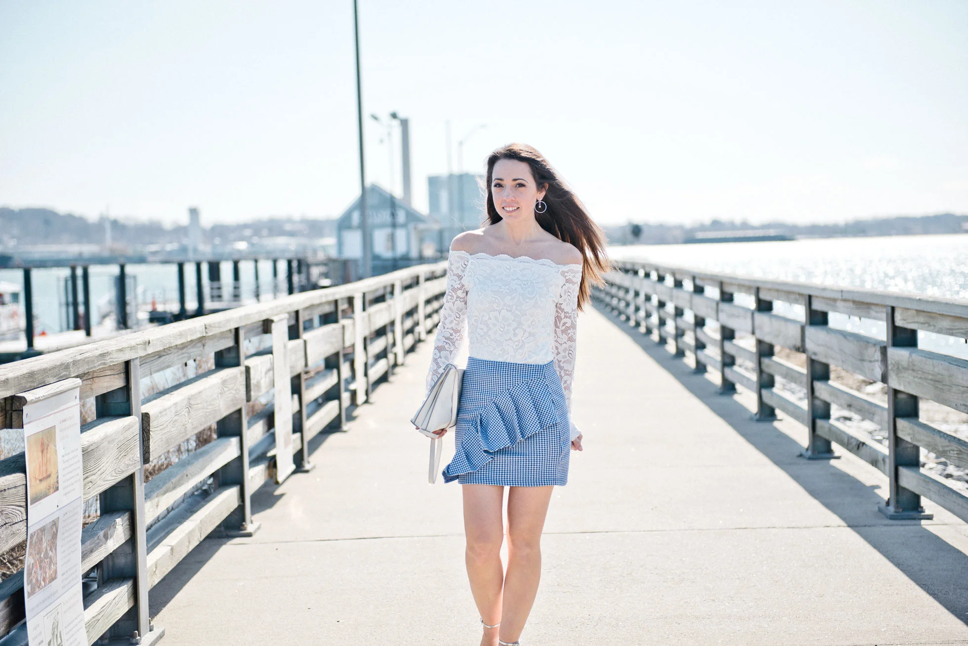 lace off the shoulder shirt