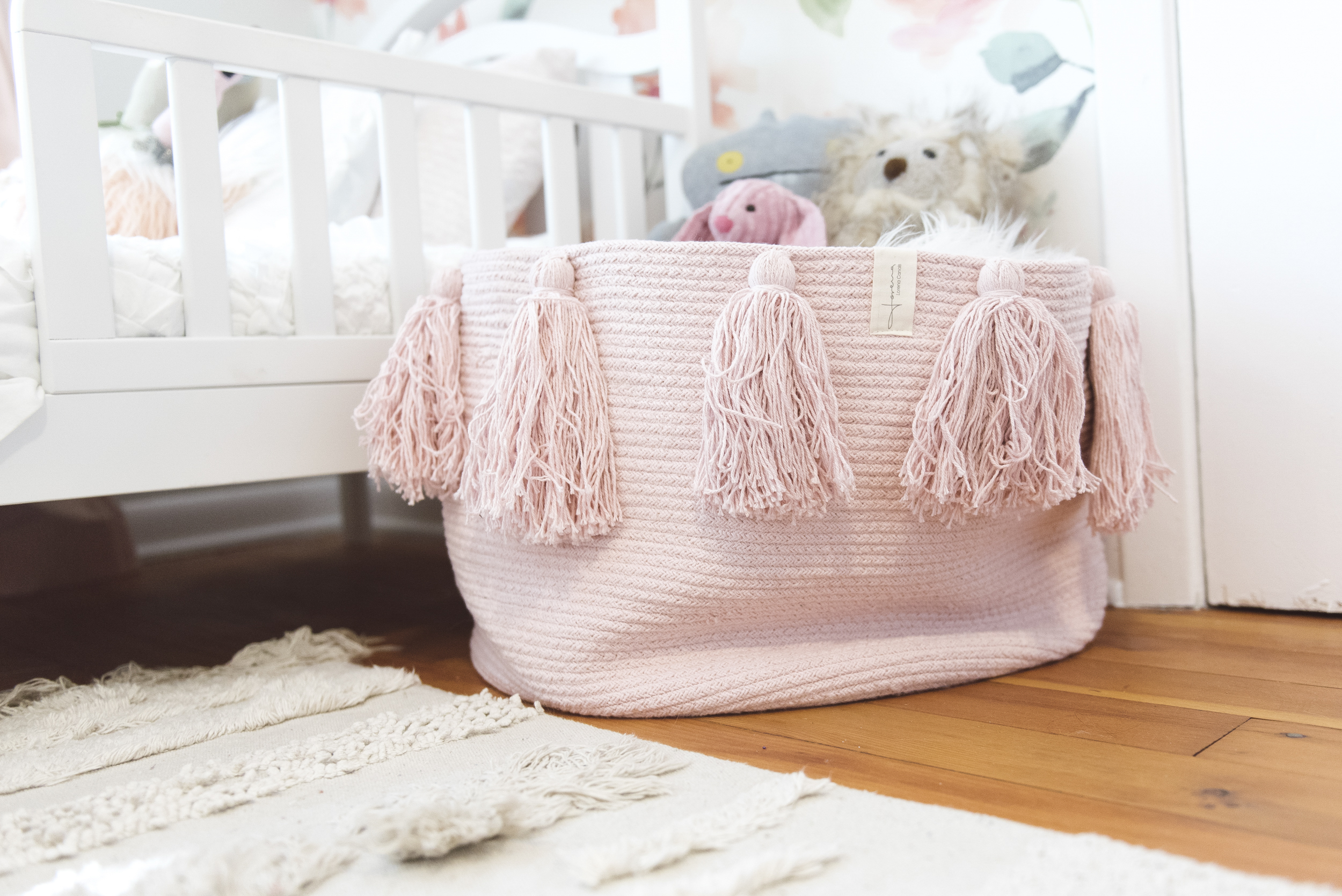 lorena canals tassel basket 