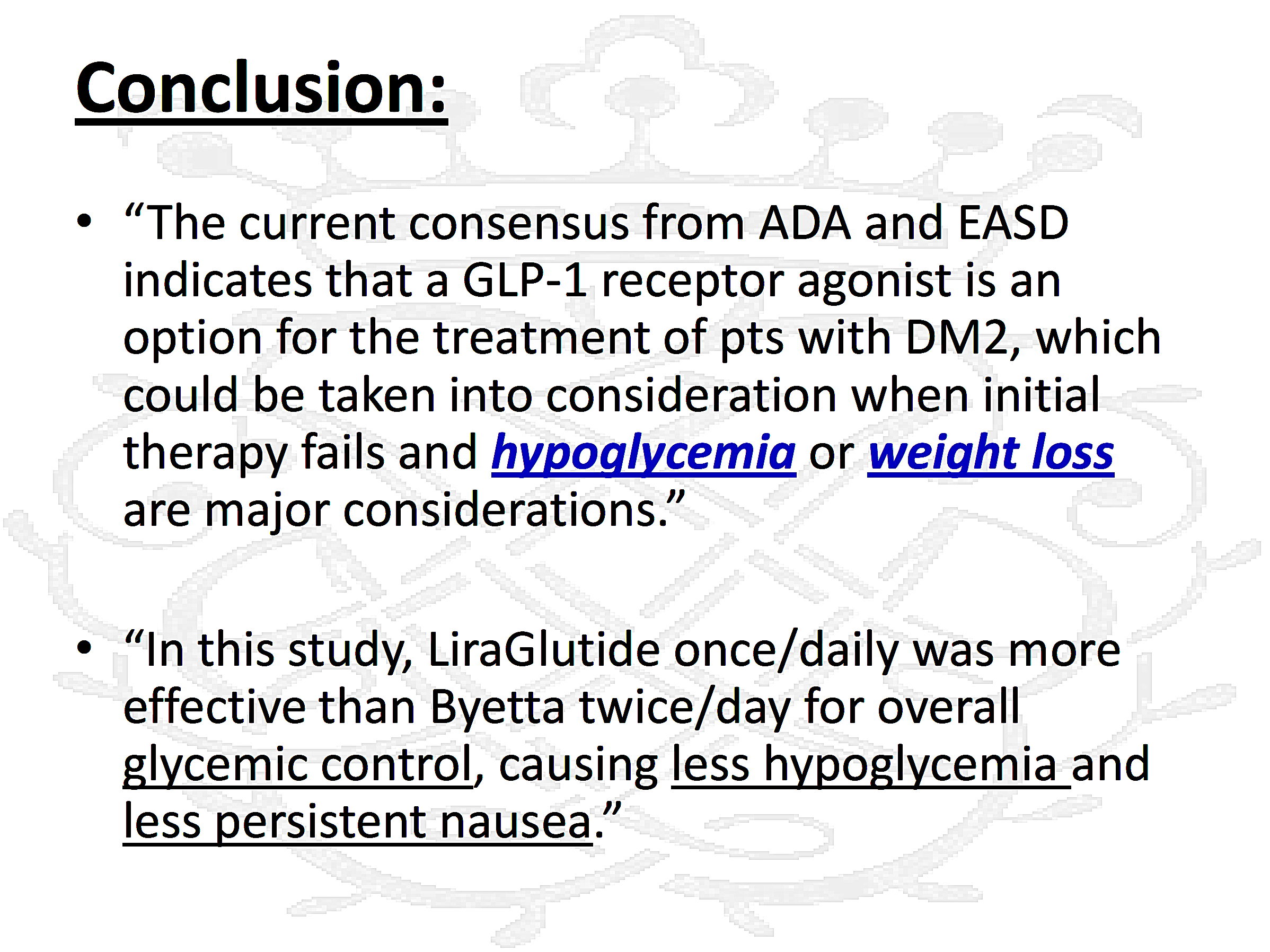 Victoza vs. Byetta in type 2 diabetes — GT Health, Endocrinology