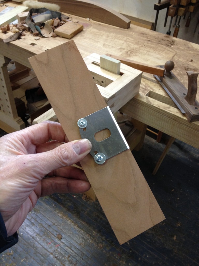 The spacer block with a spokeshave blade