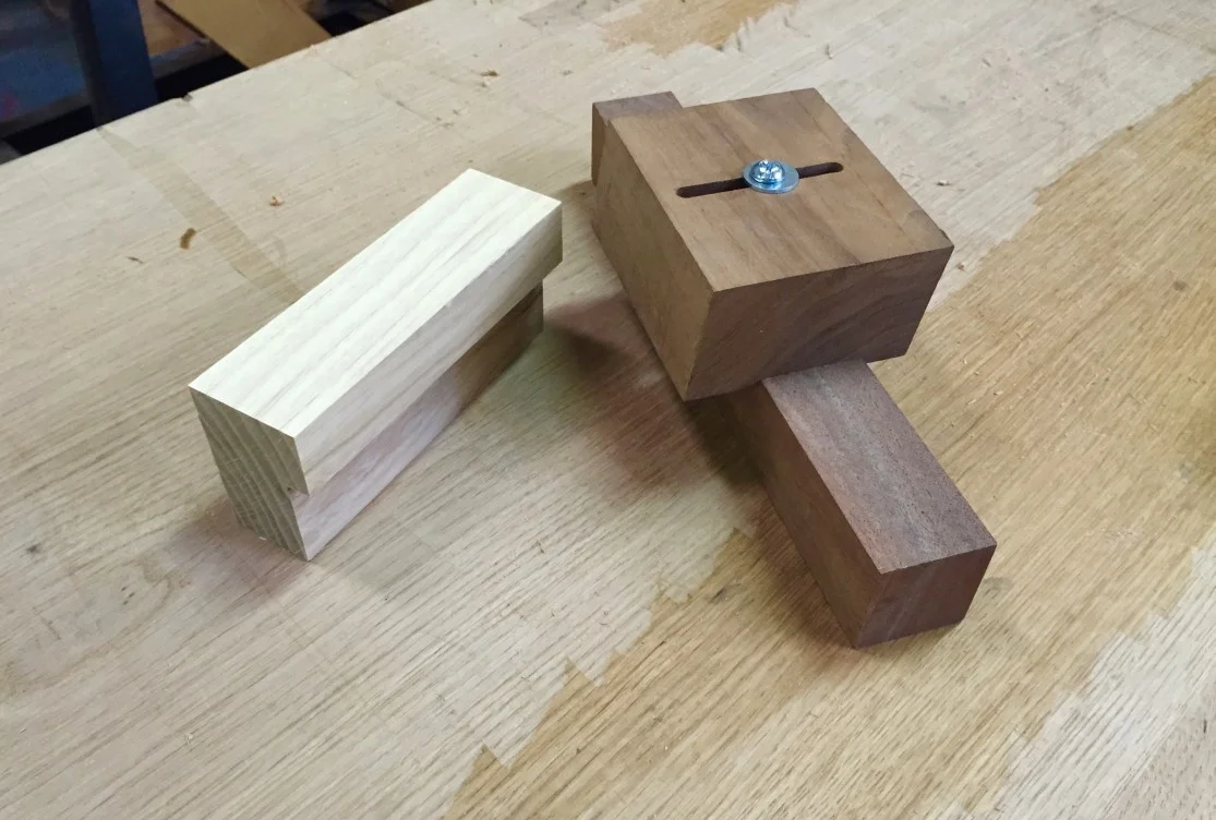 A simple and an adjustable (and angled) mortise paring jig