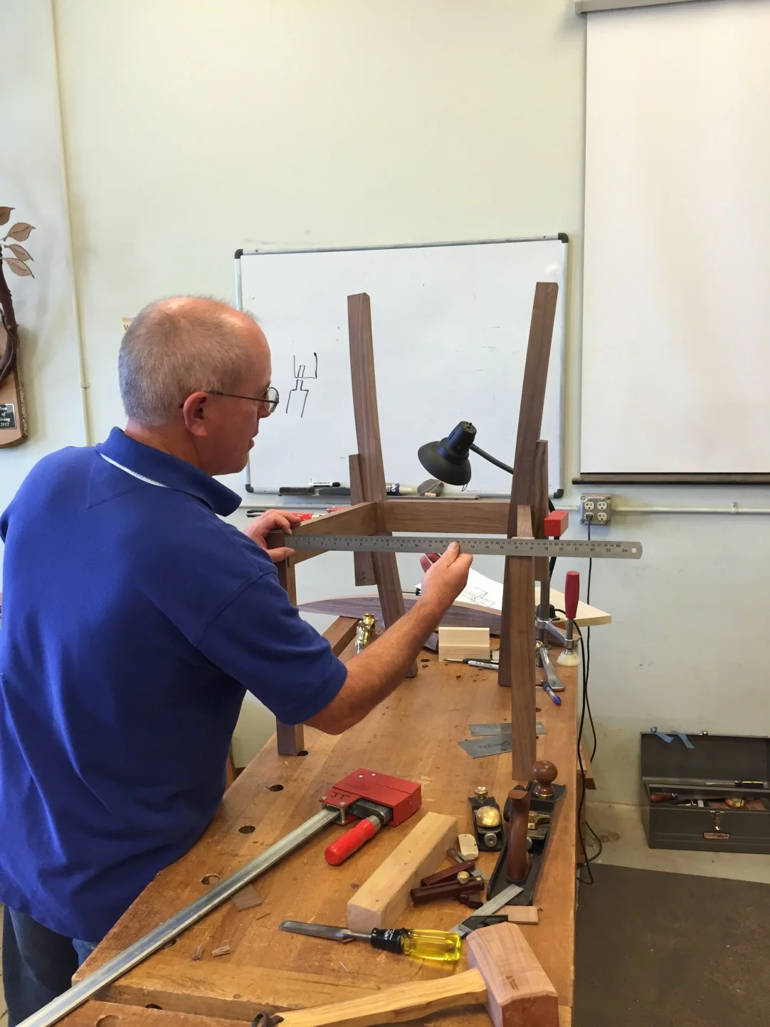 Measuring for the front rail