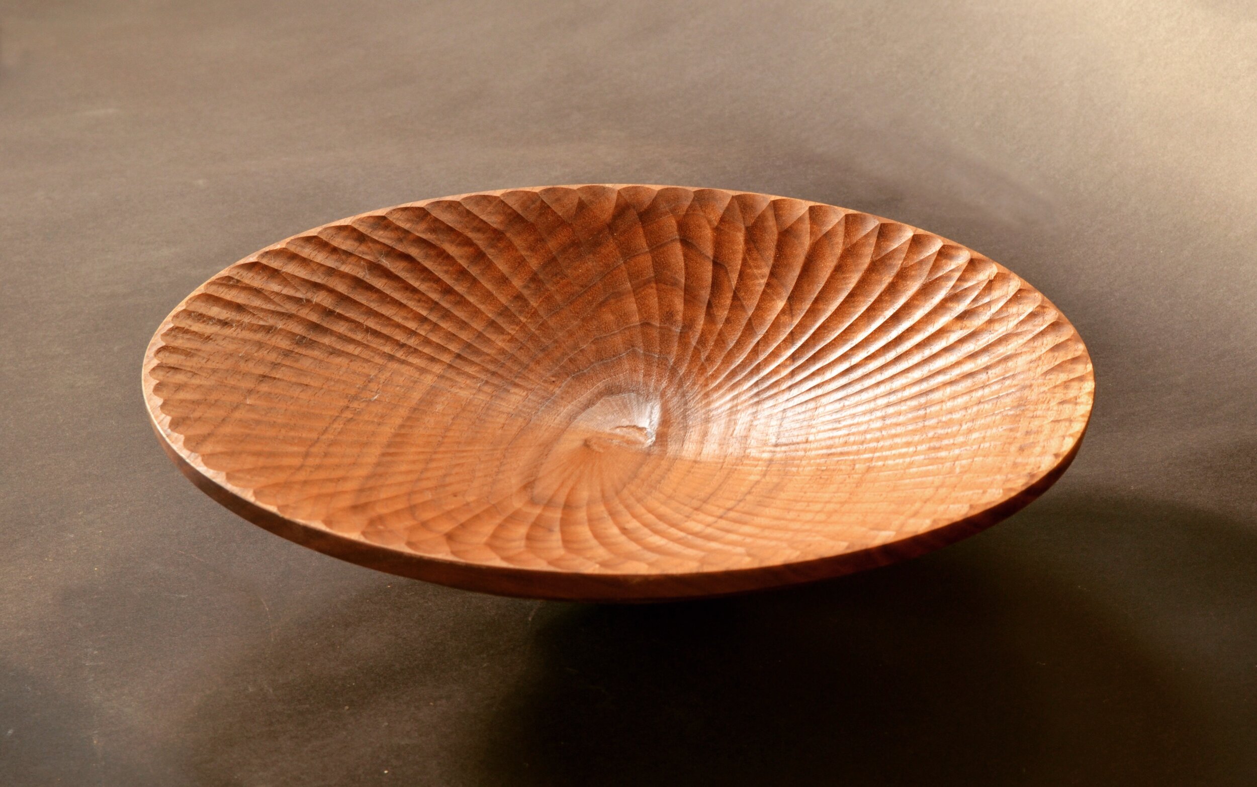 Spiral Walnut Bowl