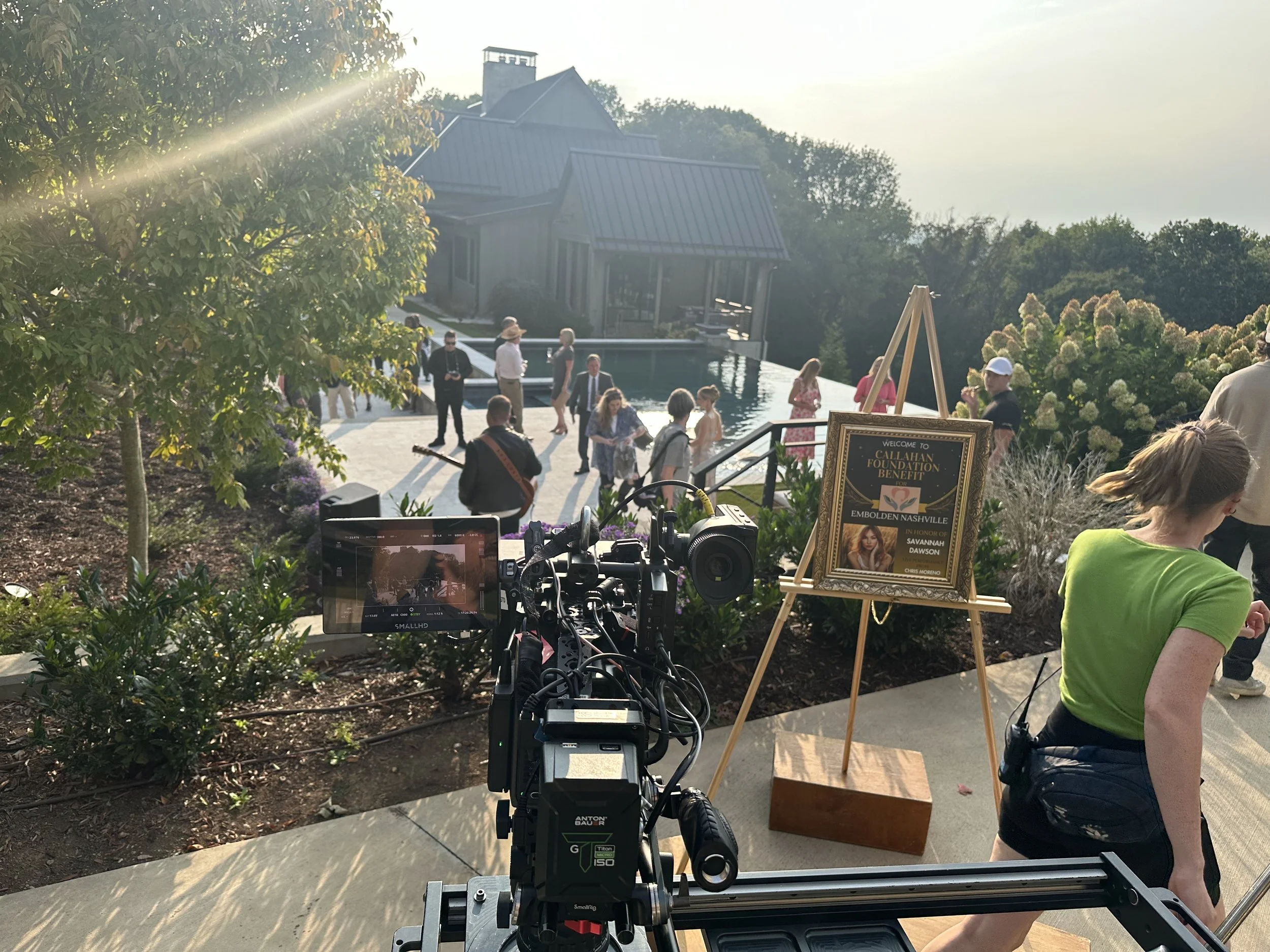Behind the scenes for Murder in Nashville movie - John Sweeney Cinematography