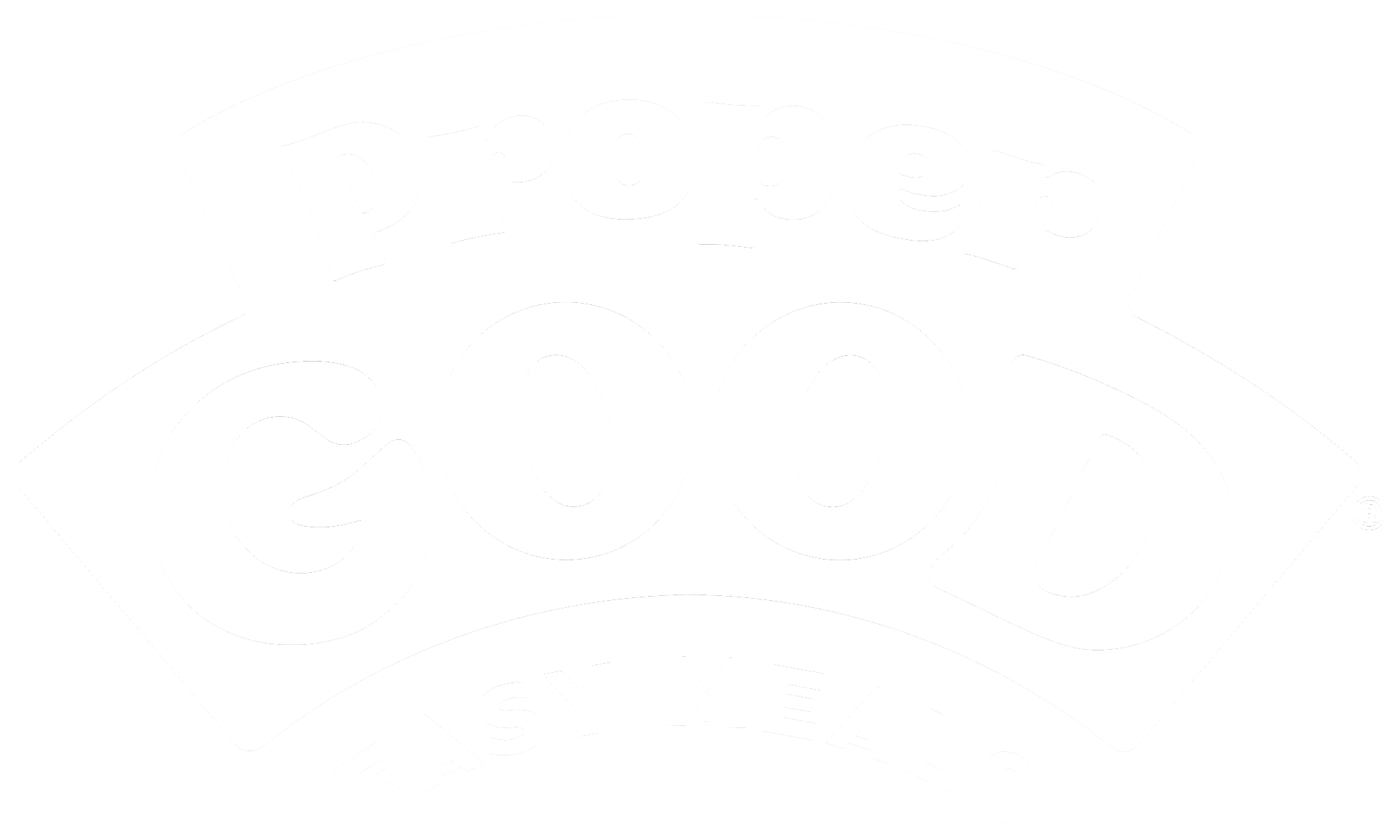 Logo of Propper Good, with the slogan 'Easy Meals' at the bottom.