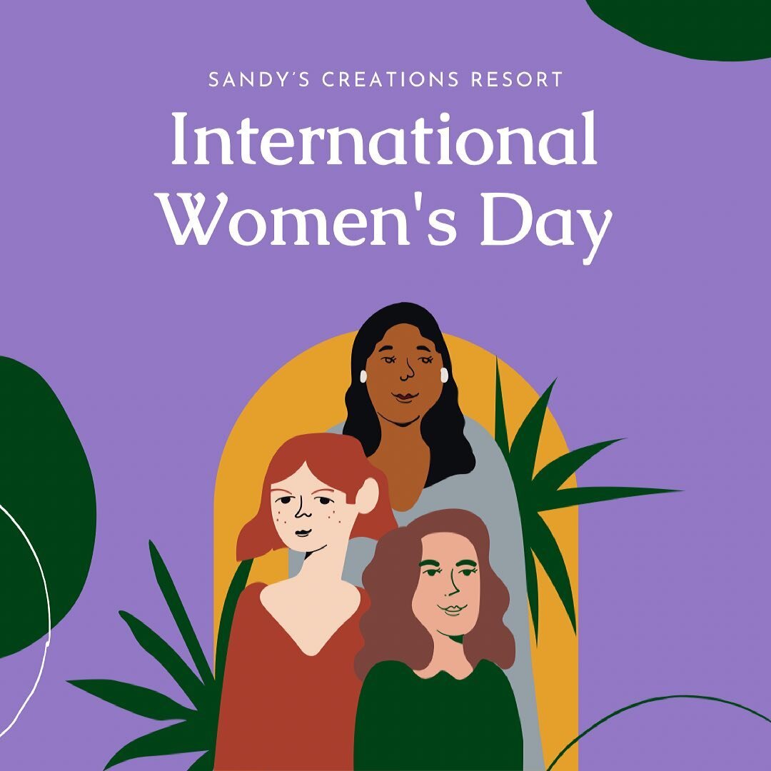 Happy International Women&rsquo;s Day from the Sandy&rsquo;s Creations Garden Centre team and the whole resort 💜