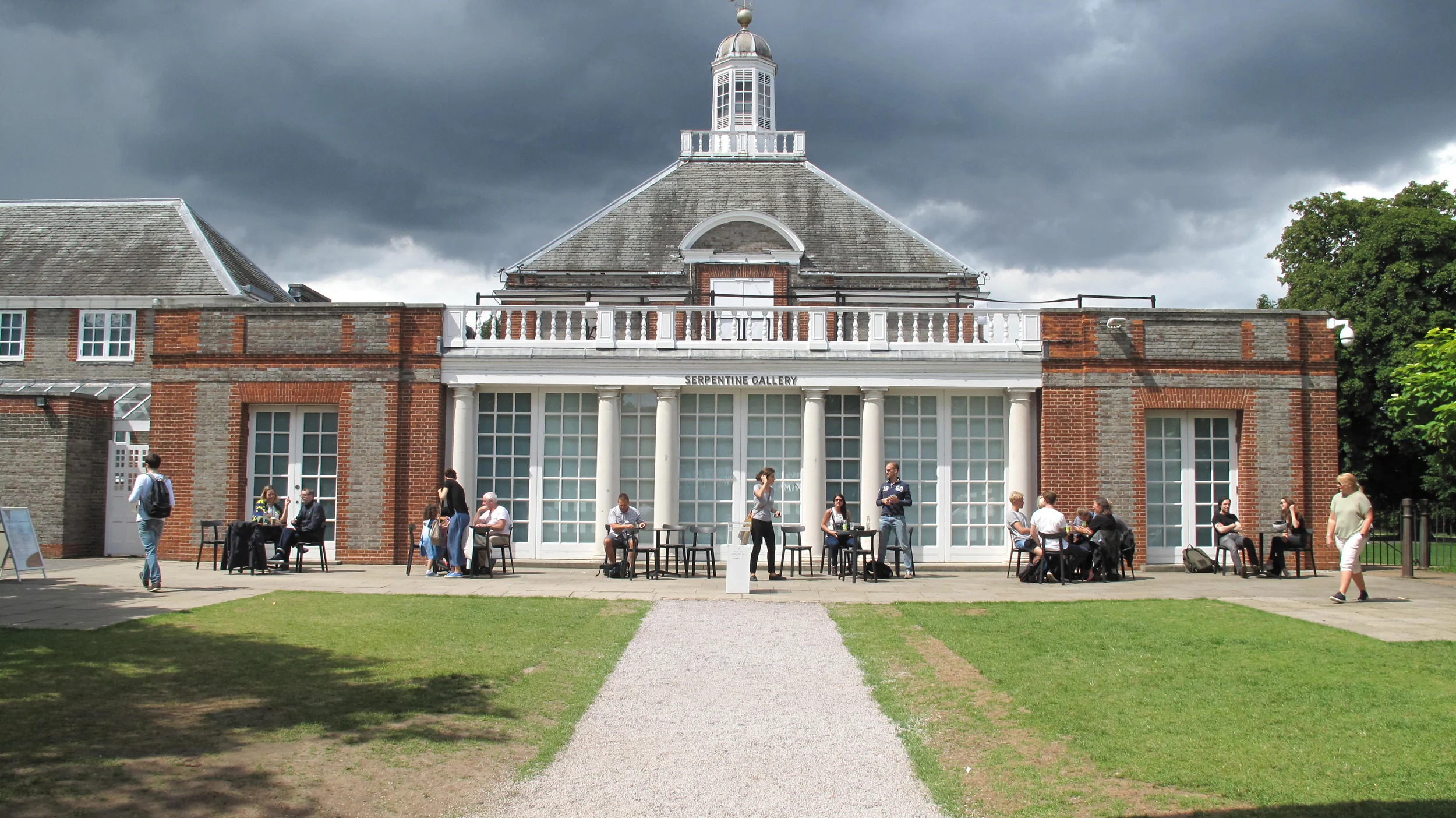 View of the Serpentine Gallery from the pavilion