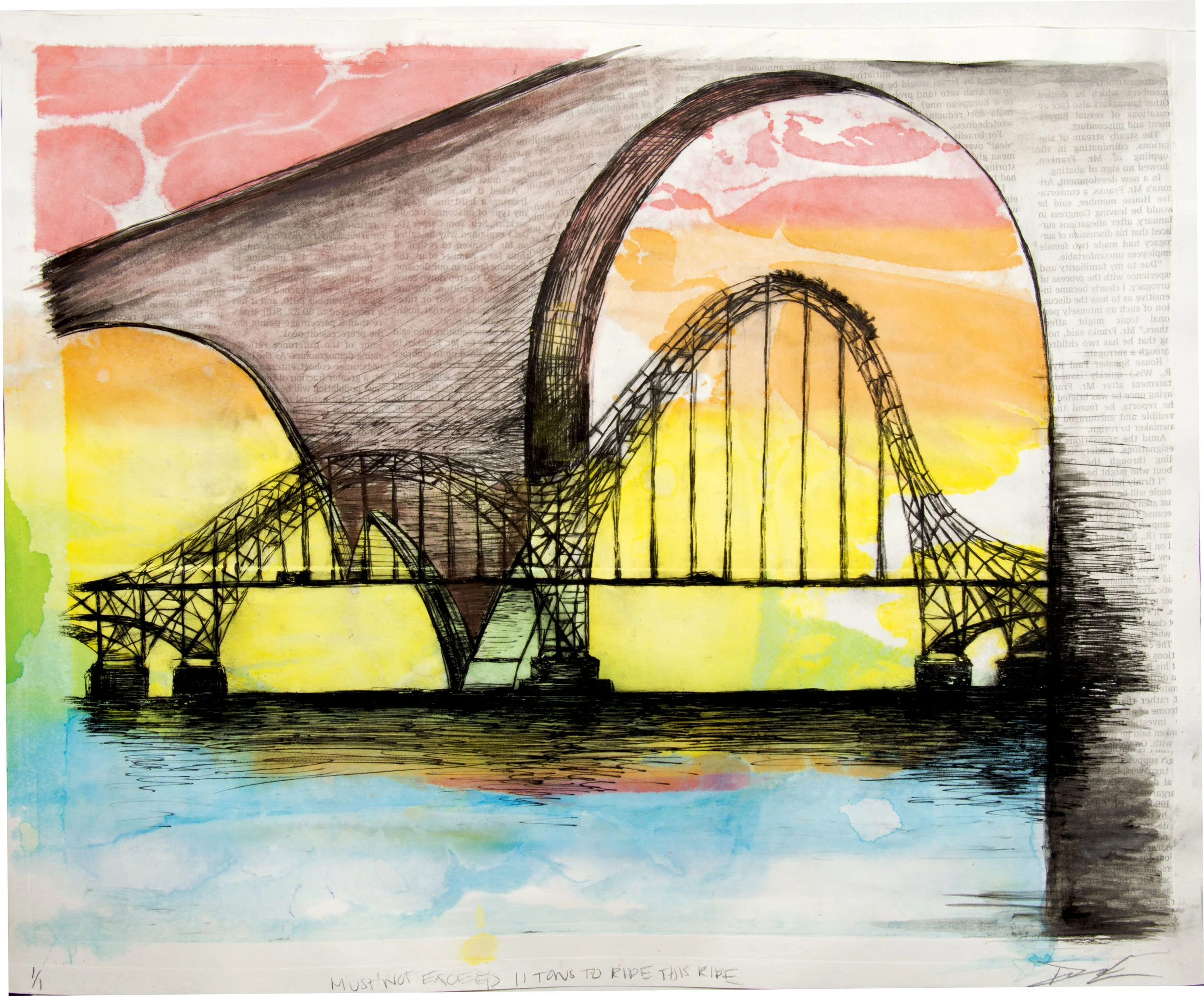 MUST NOT EXCEED 11 TONS TO RIDE THIS RIDE