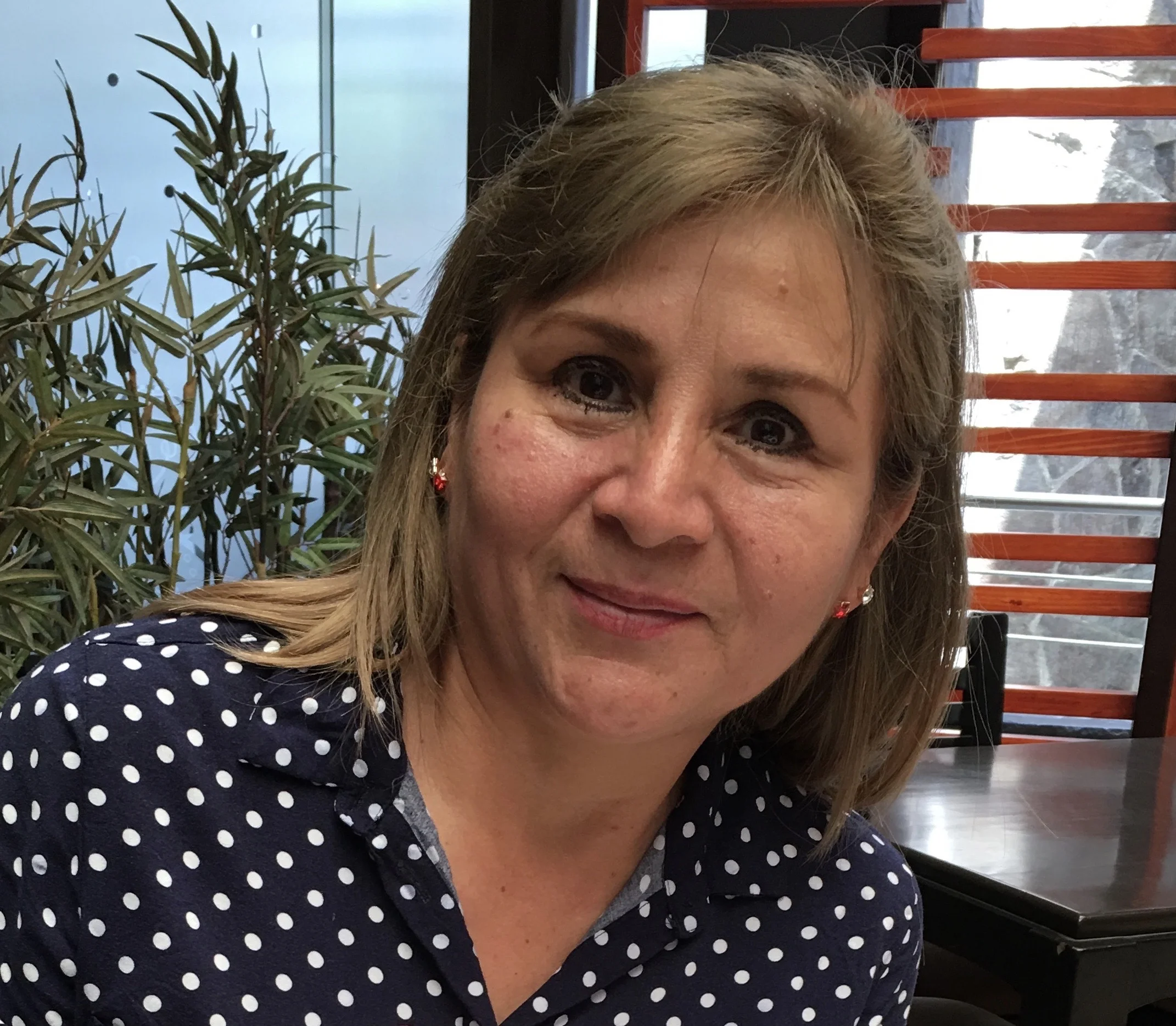 Laura Ali- Director of Pat's Place Laura has lived in San Juan de Lurigancho for more than 45 years. She has been married to her husband Javier "Vico" for 25 years, and they have two daughters, Estefania age 24 who is a lawyer like her father, and Alessandra age 19 who is studying to be a lawyer. Laura recently began a grandmother too. Laura has a psychology degree and has served as the Director of Pat's Place for the last 8 years. Her work there is her passion and an integral part of her family. Laura also serves as our home coordinator and mission team chef when we have groups in Peru. Her previous profession of travel agent is instrumental in arranging our trips and mission excursions. We lovingly call her "Mamita" (little mother in Spanish) because she takes care of not only all the women and children at Pat's Place, but also all of short-term mission participants while they are there.