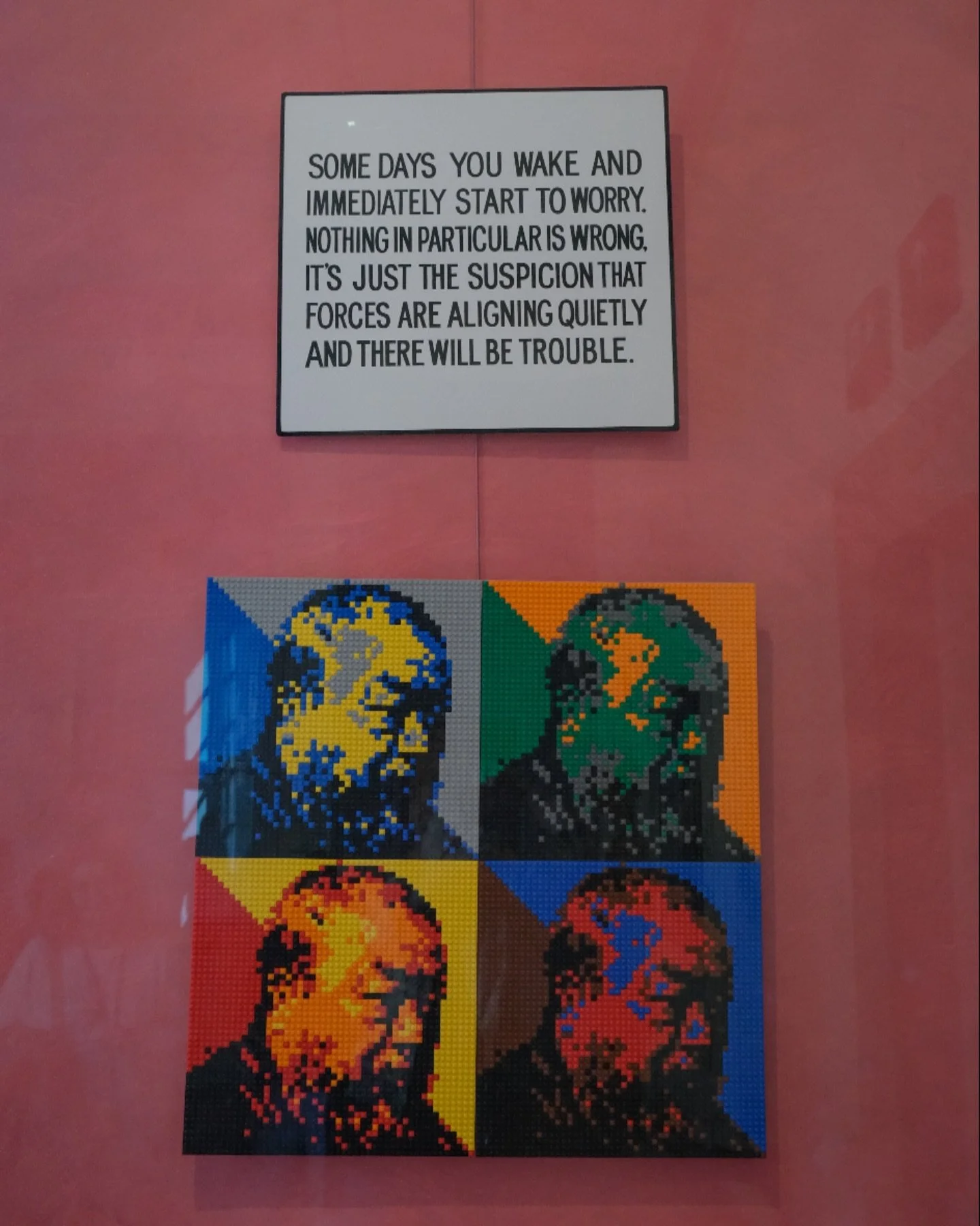 #jennyholzer and #aiweiwei in the self portrait gallery, Uffizi. If you&rsquo;ve read my books you know how I feel about Holzer and the utter uniqueness of her piece and the words&hellip;.today wow.