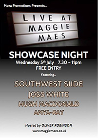 Very excited to be playing in Brighton again, Maggie Mae's, 69-71 Preston Street in the town centre