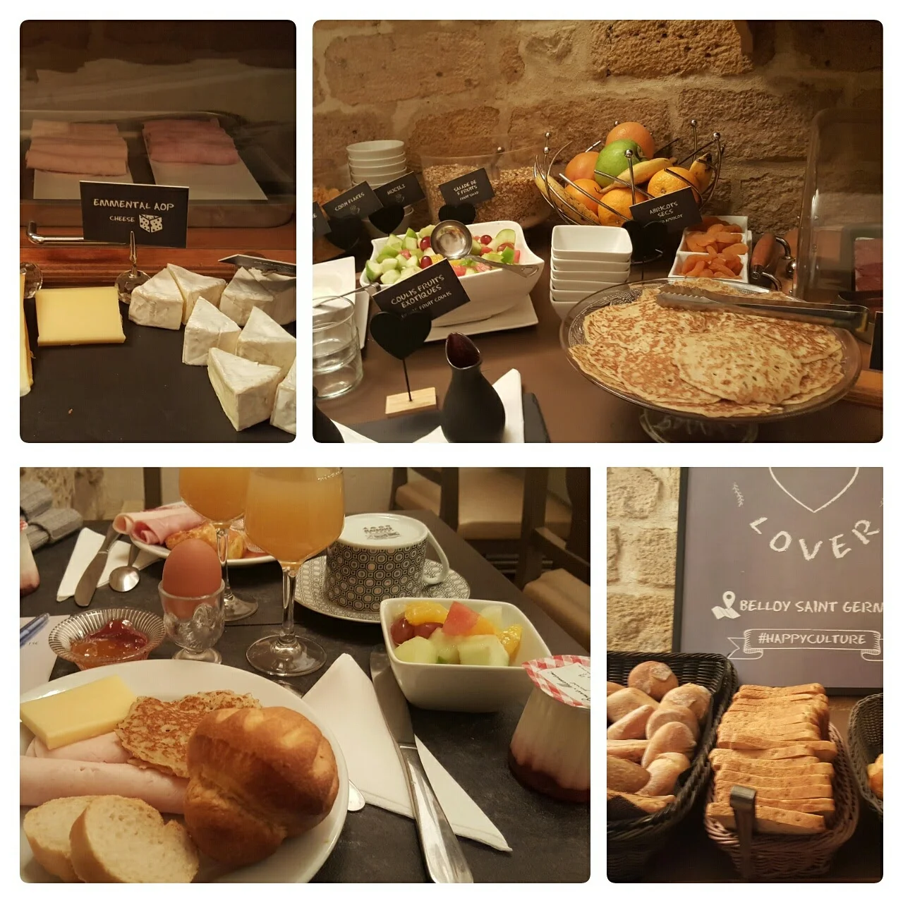 Buffet breakfast at Belloy St Germaine 