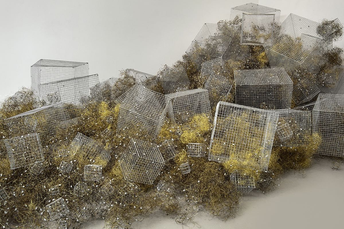 “Stress Field” Left Corner (Detail) ^ >