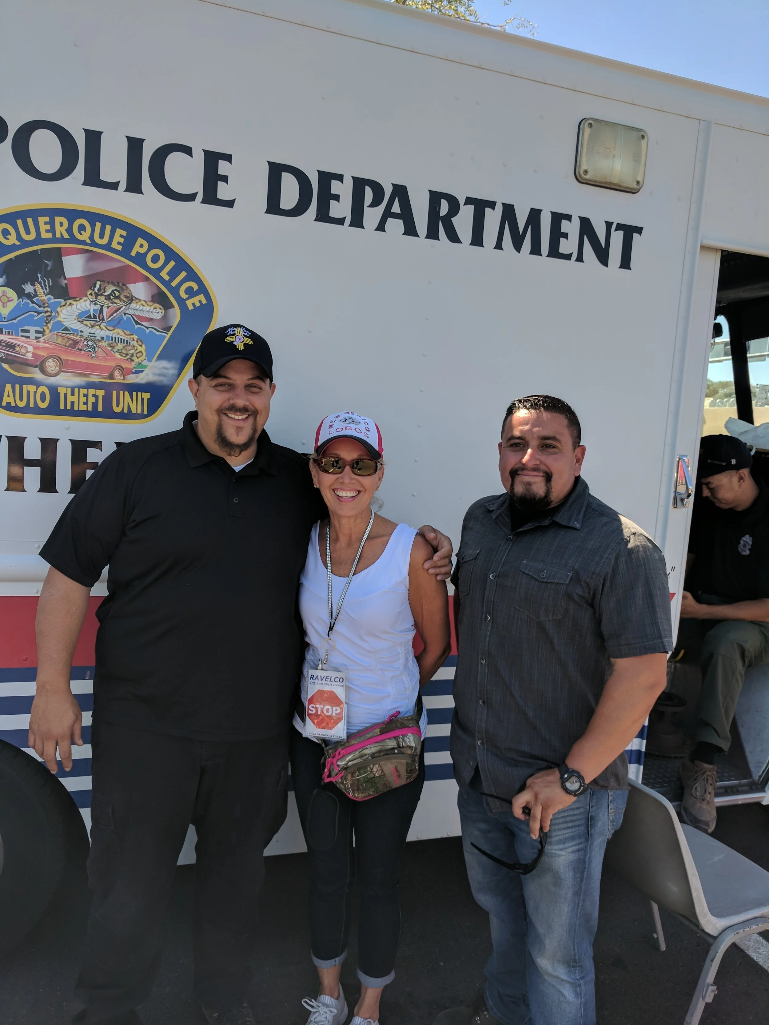 RAVELCO of NM works w/Law Enforcement VIN Etching event at UNM Campus Johnson Field. UNM is #1 campus for auto theft…in the country! see below