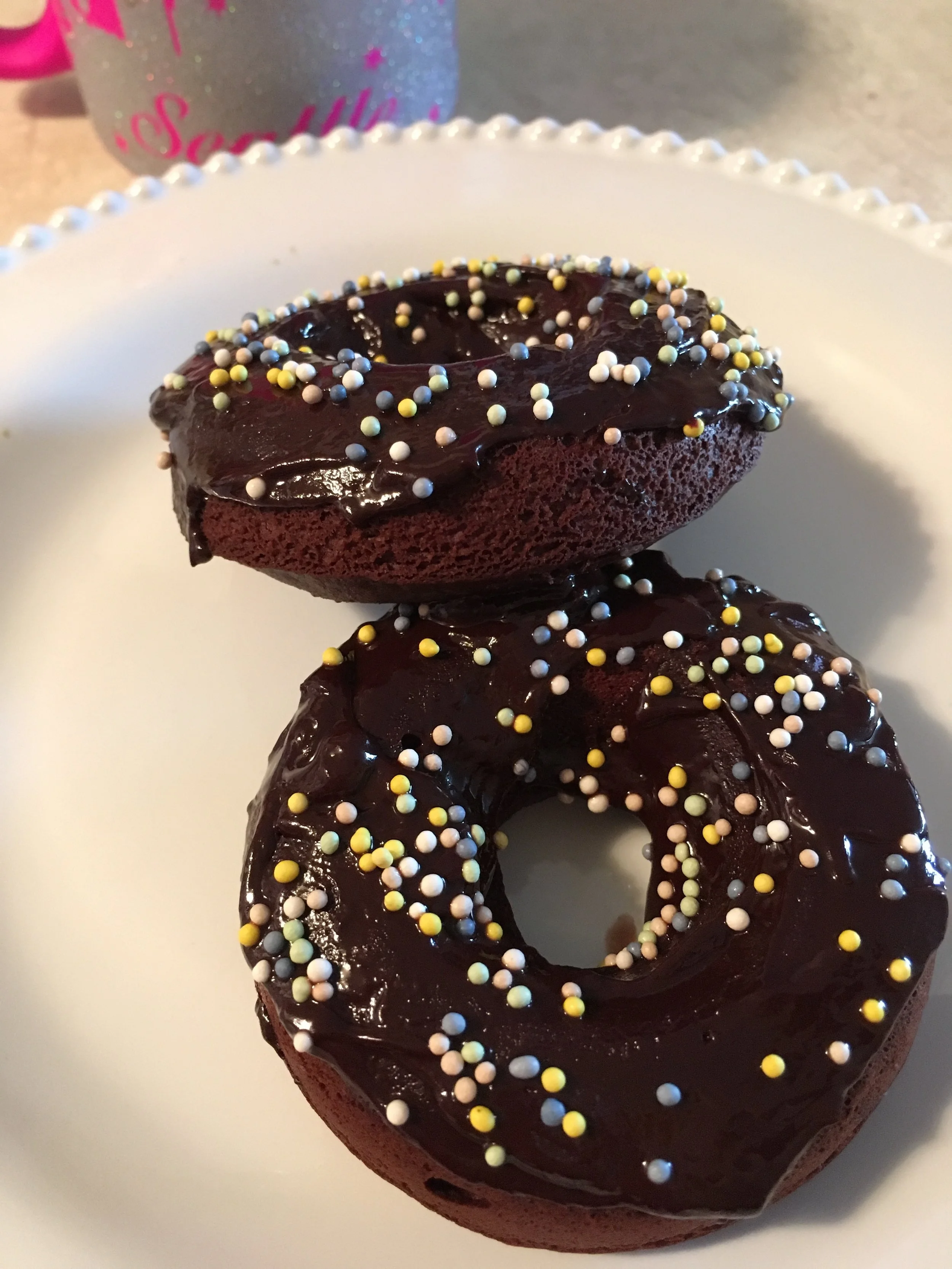 Double Chocolate Donuts 