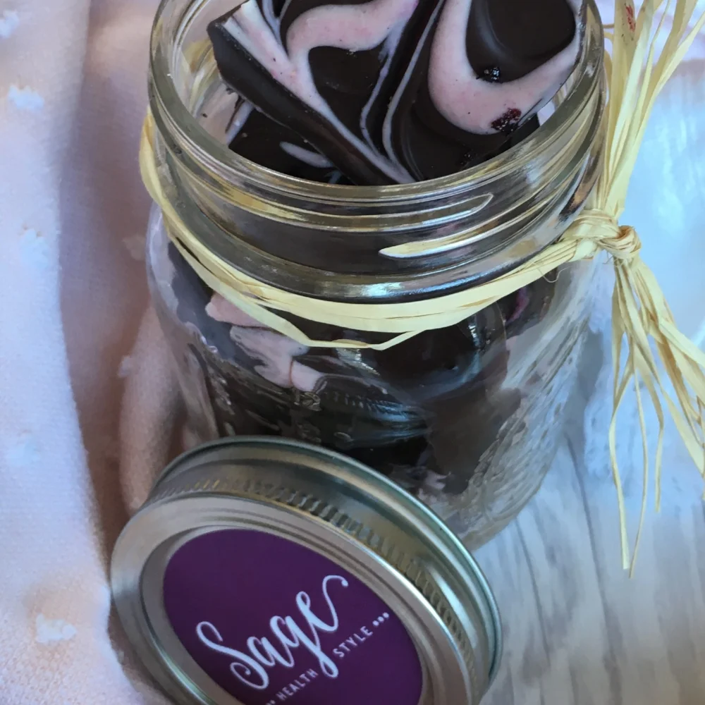 Pink Swirl Chocolate Bark