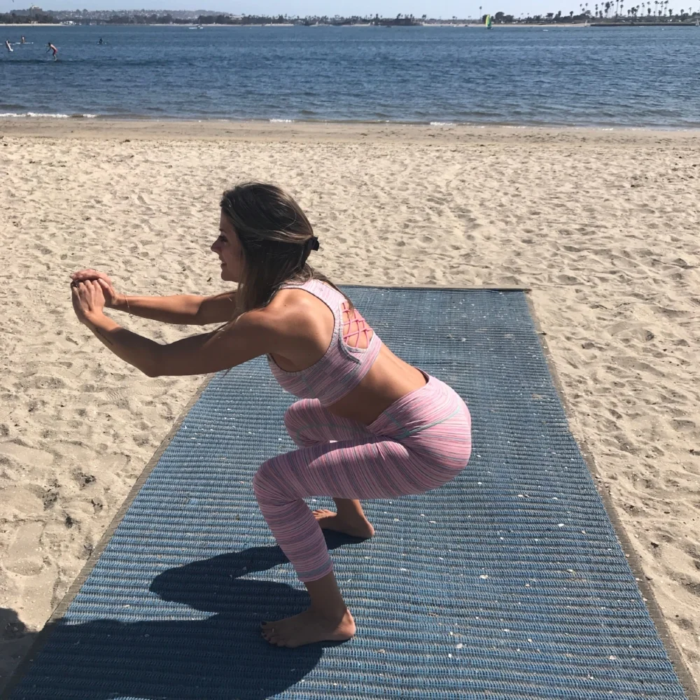Our intern, Kara, shows us how to do a perfect squat!
