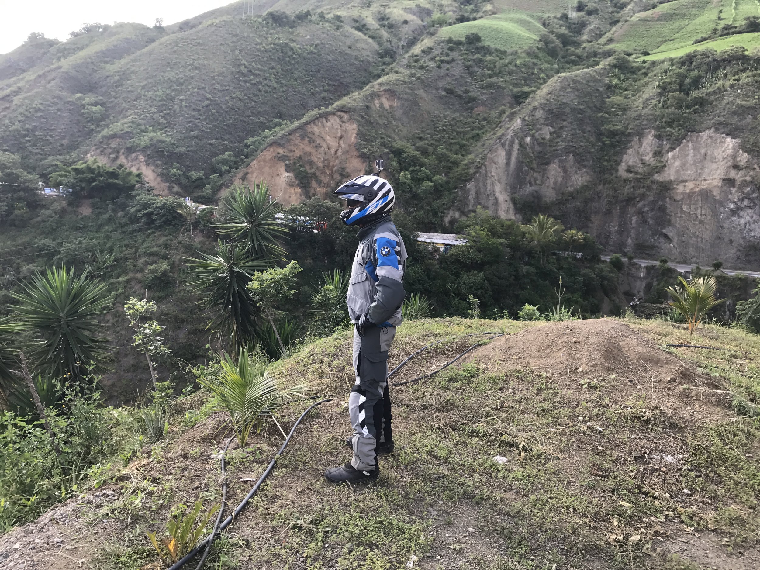 Omar surveying the landscape of southwestern Colombia.