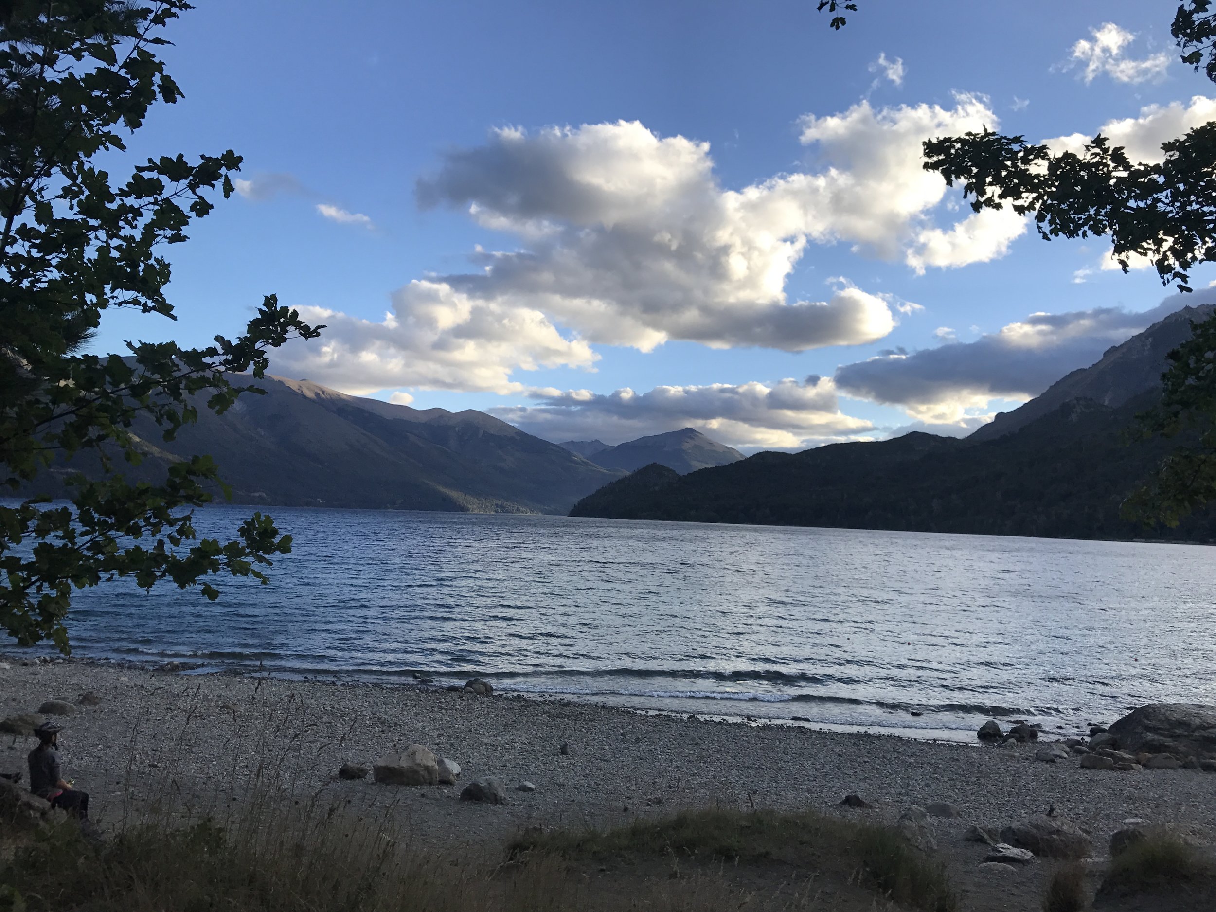 View of the lake from the Airbnb we stayed at in Bariloche.