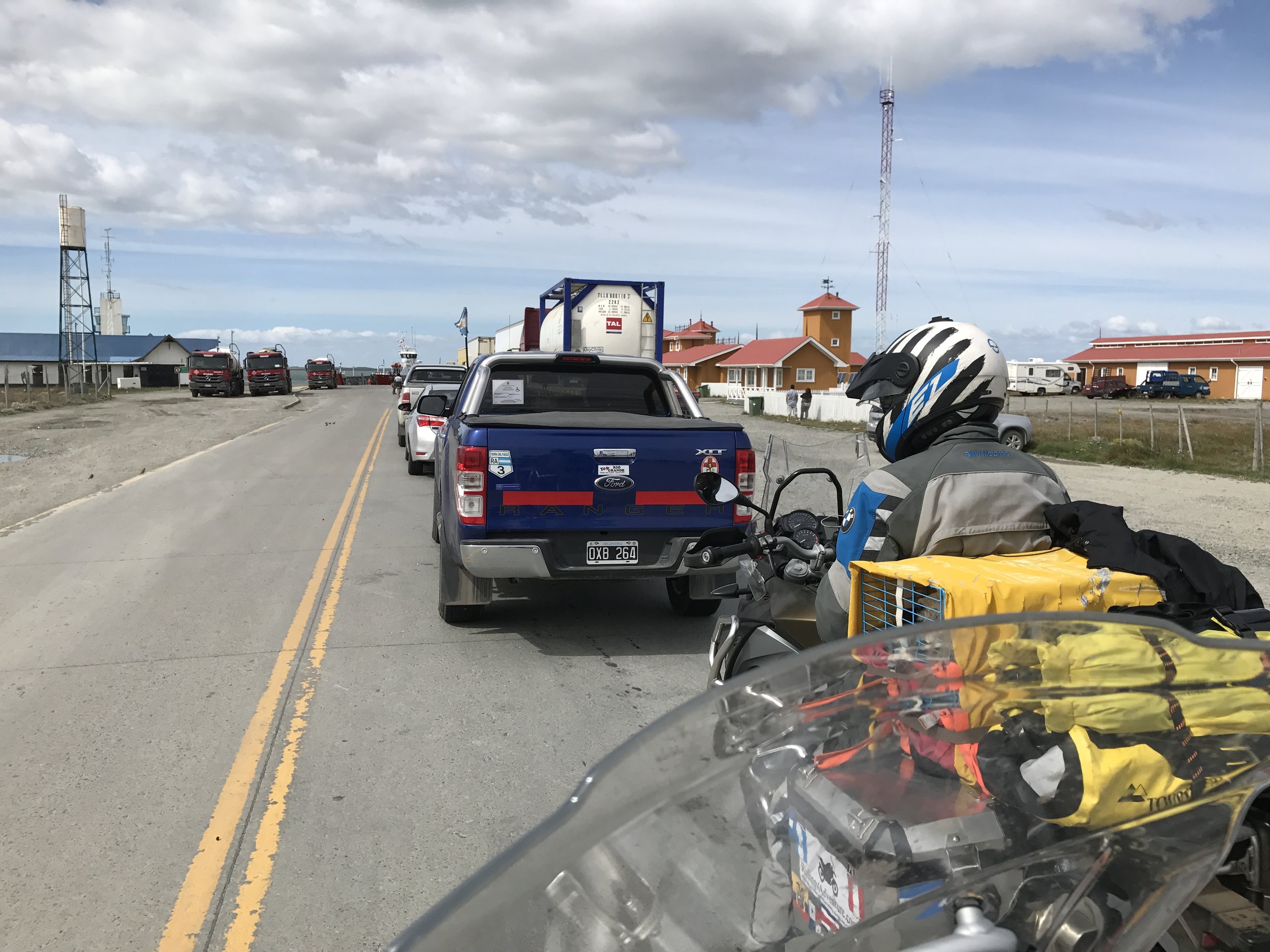 Line up for the ferry.