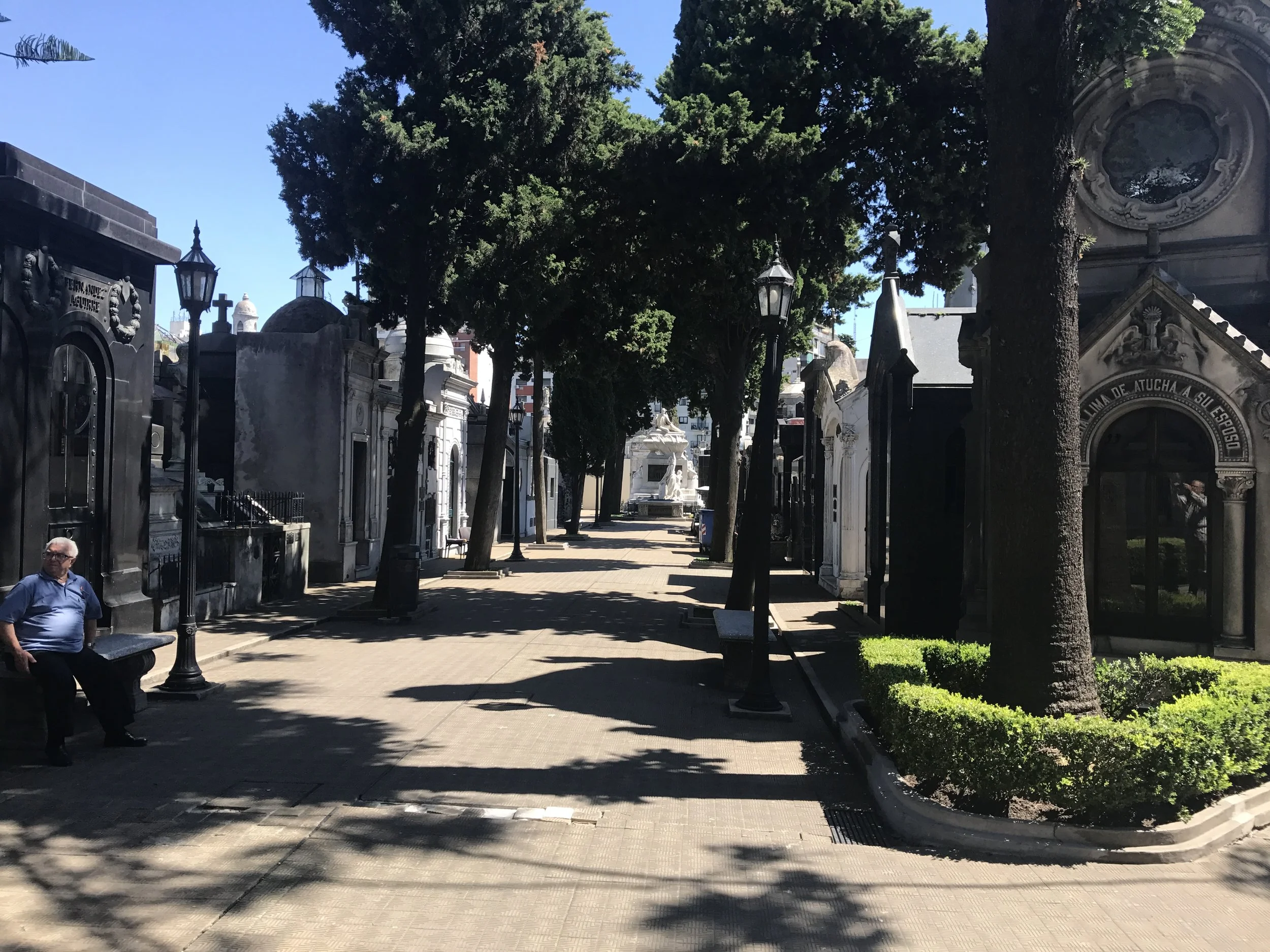 Recoleta Cemetery where many famous people are buried.