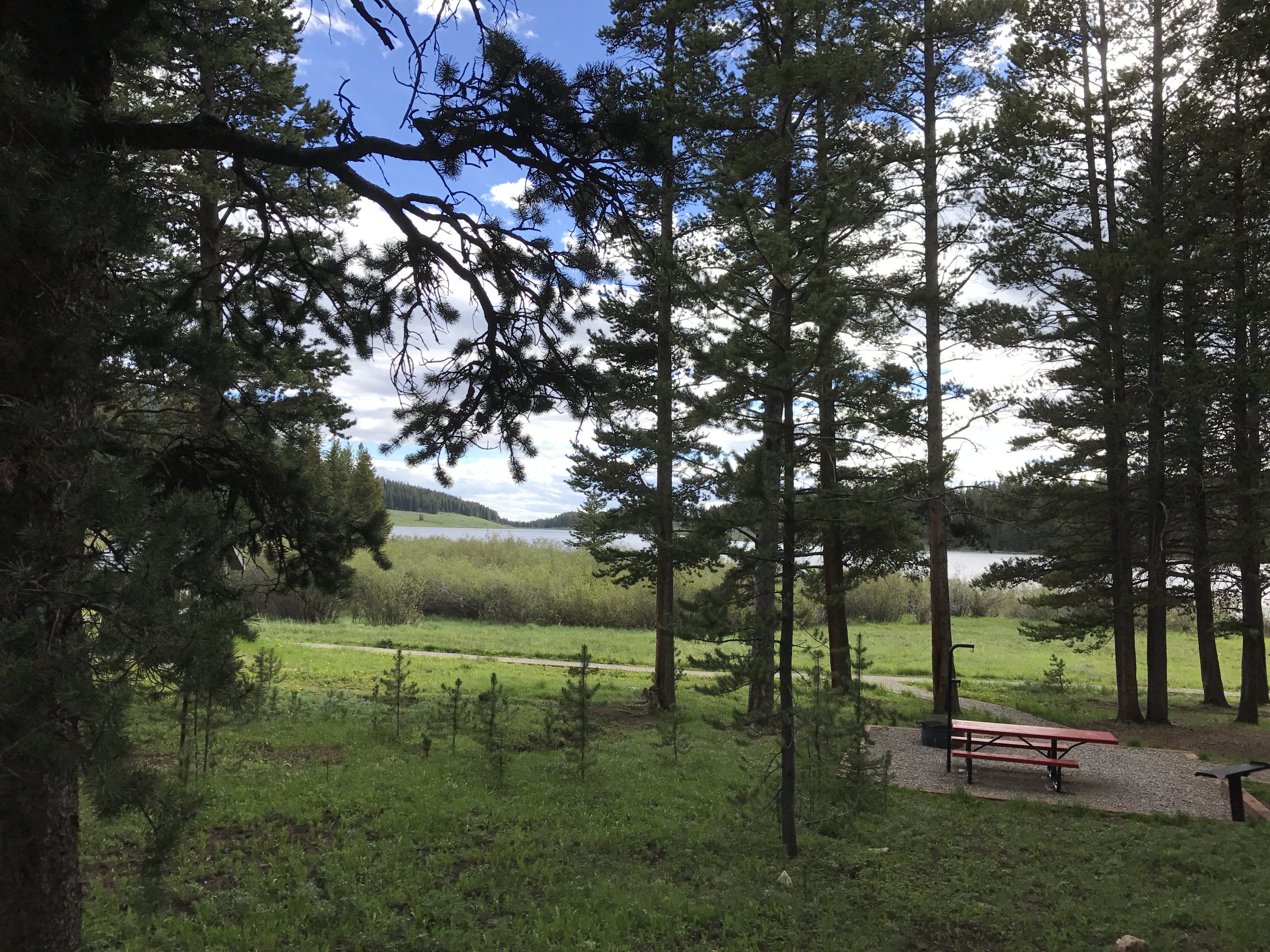 View from my camp site in the Bighorn Mountains.