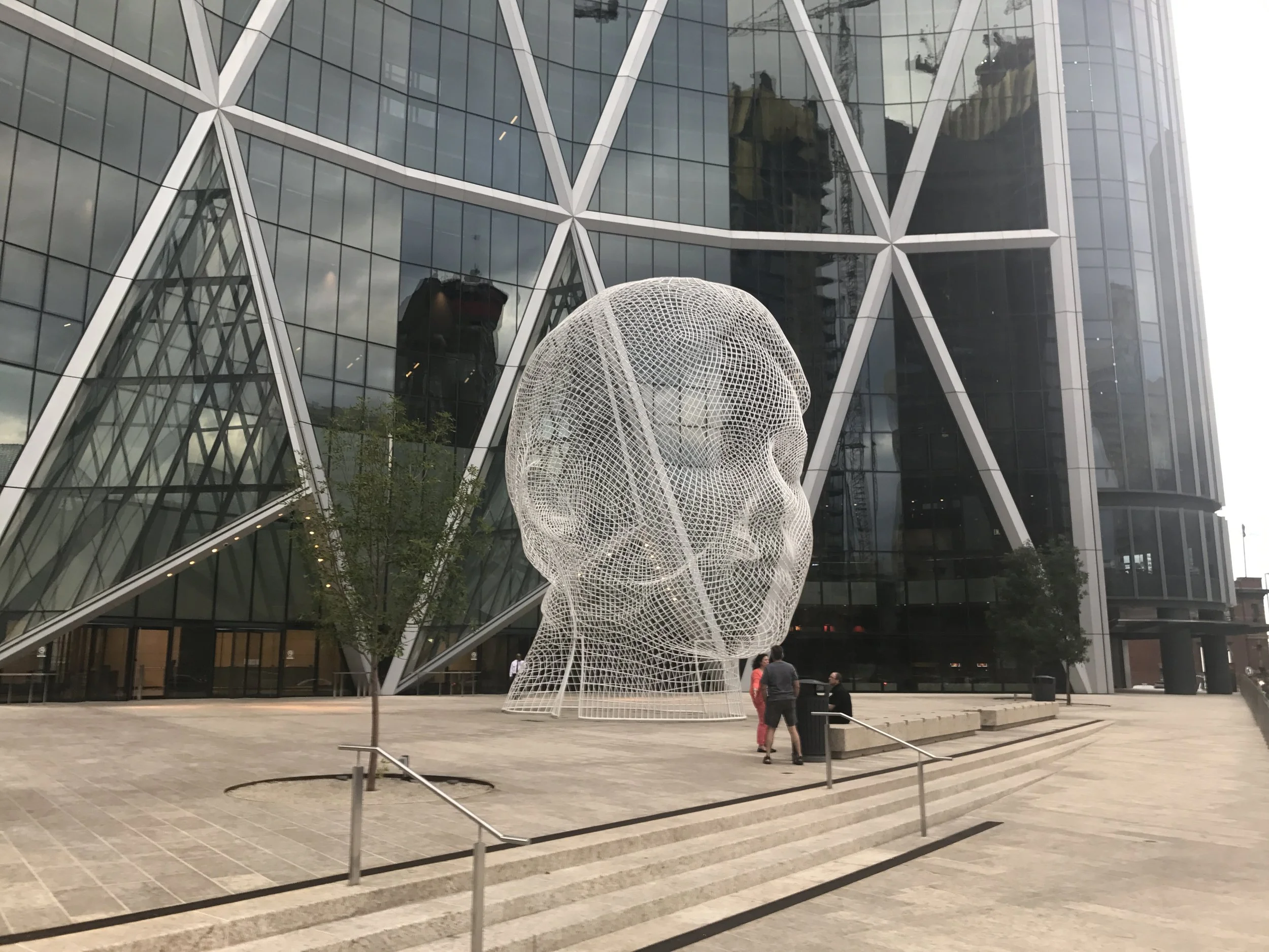 A head upon the ground. 