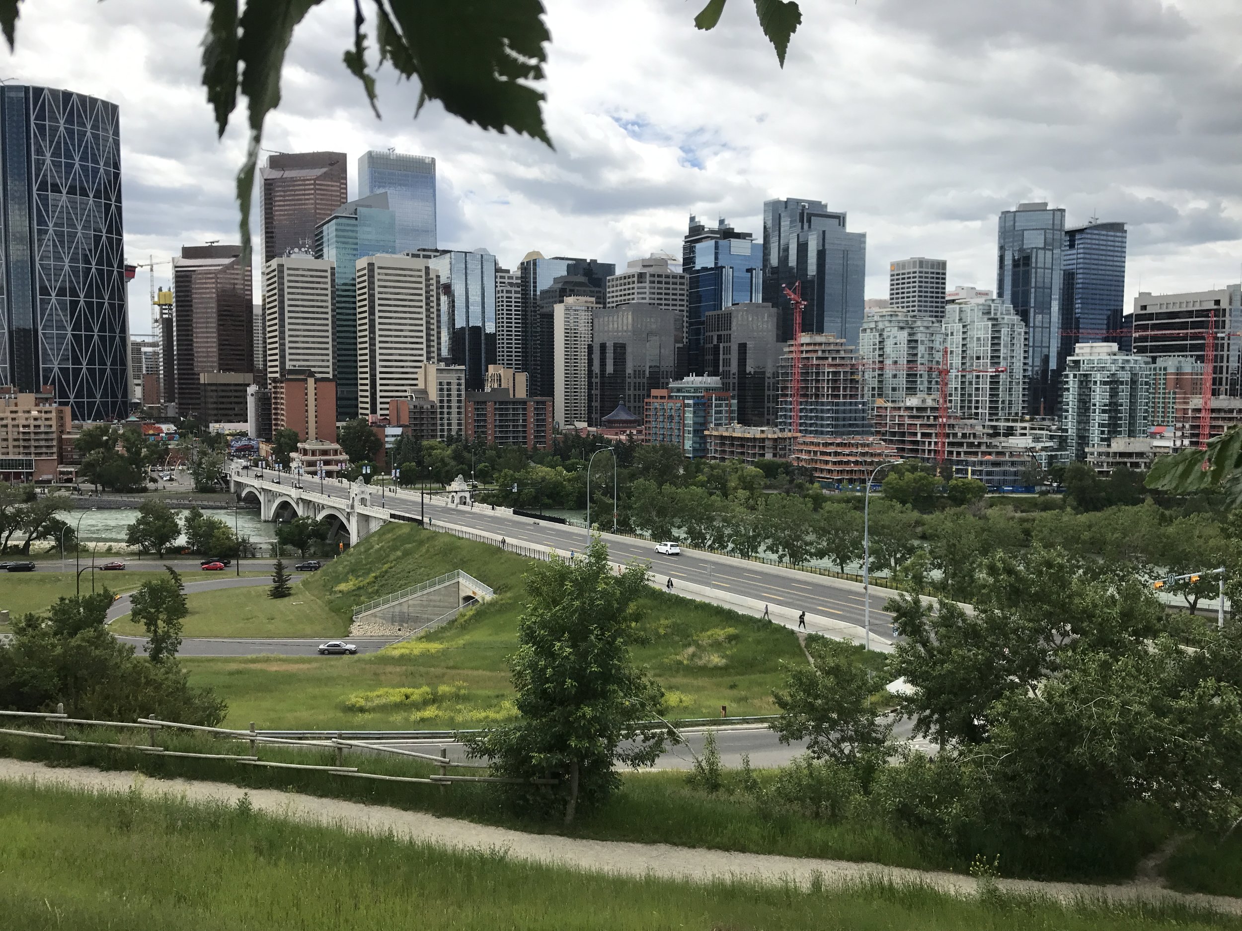 View of downtown from a park near Denise's condo. 