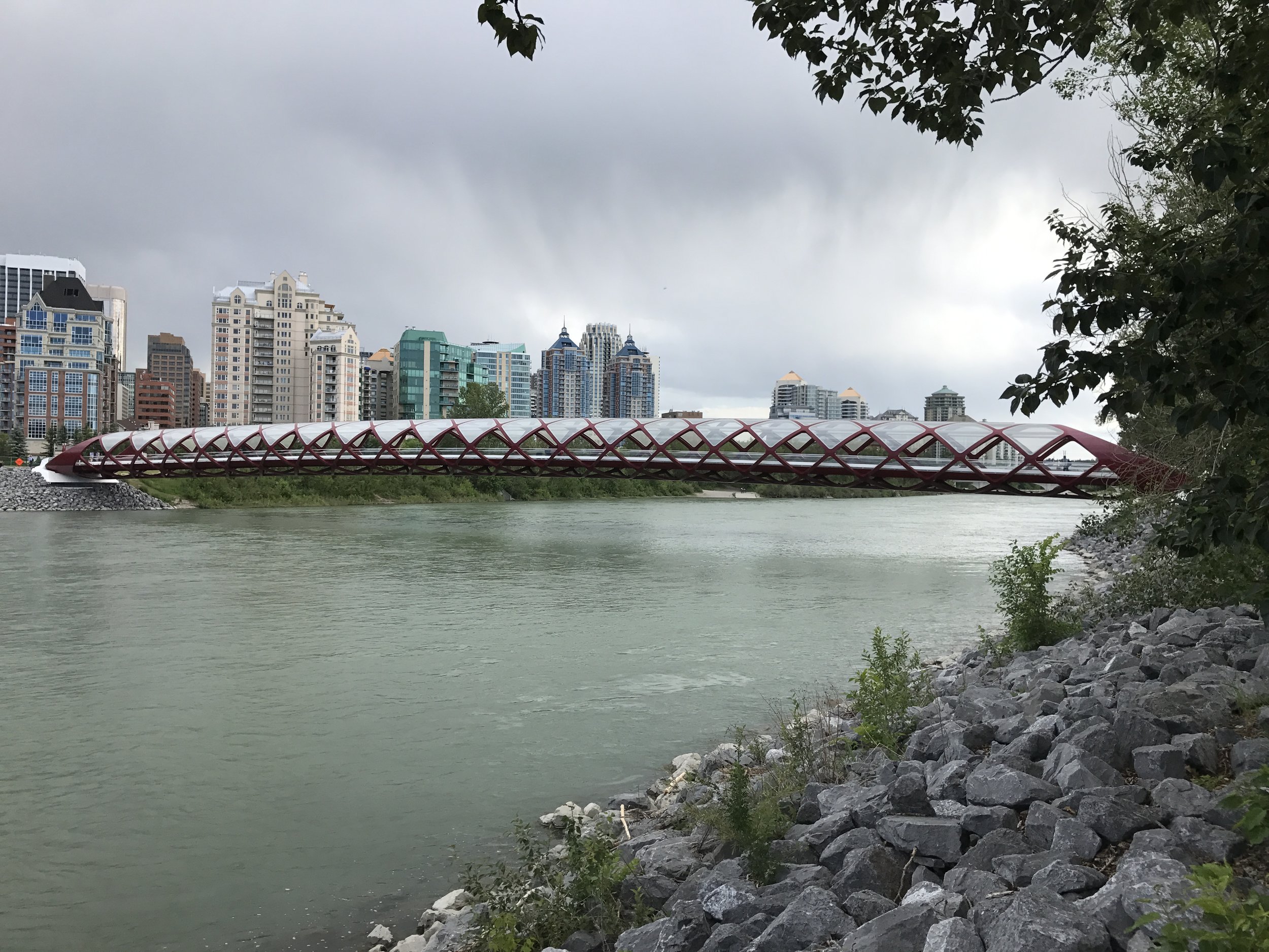 The Peace Bridge. Denise's son helped design and build it. 