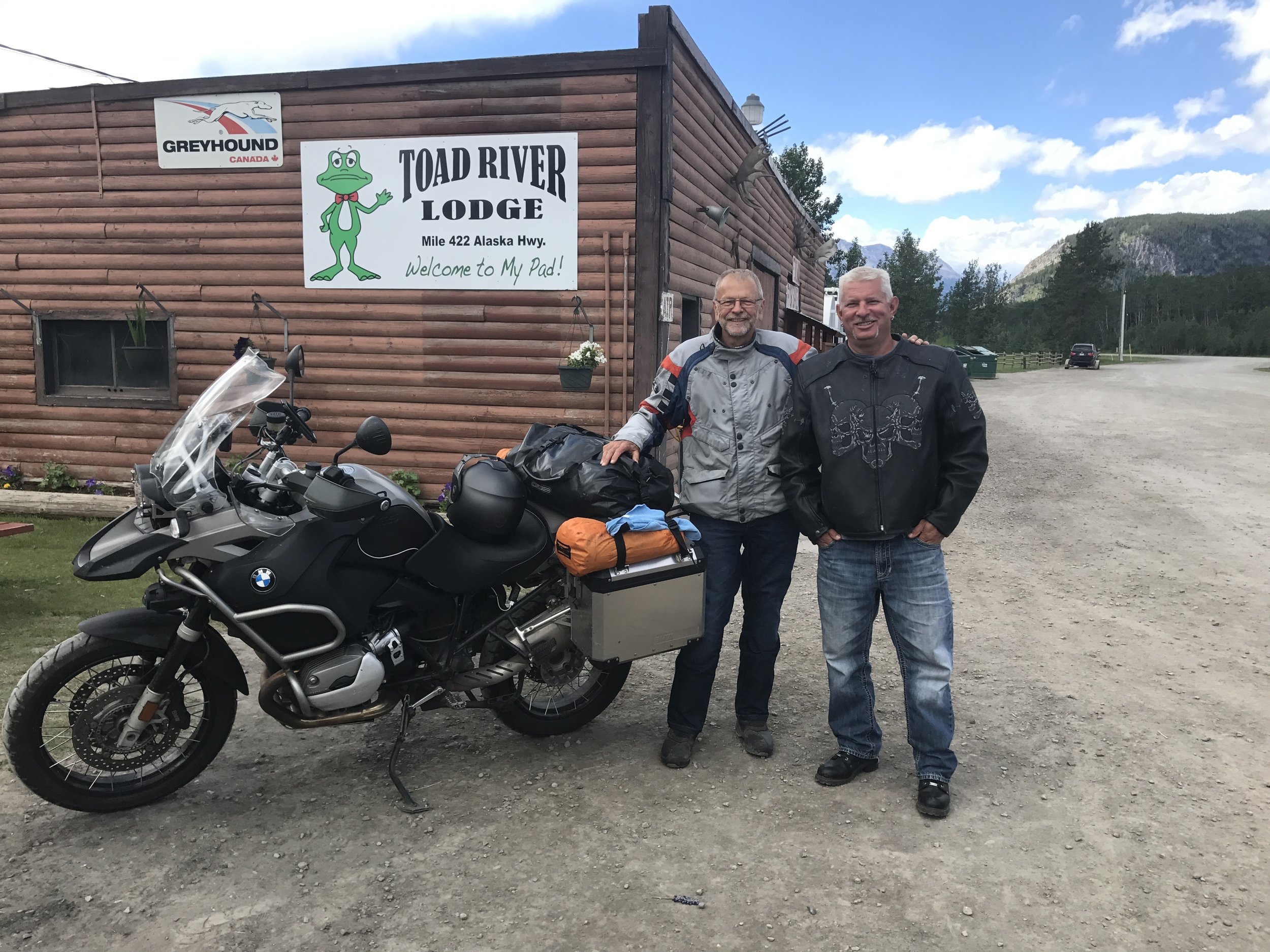 Motorcyclists from Fort Nelson.