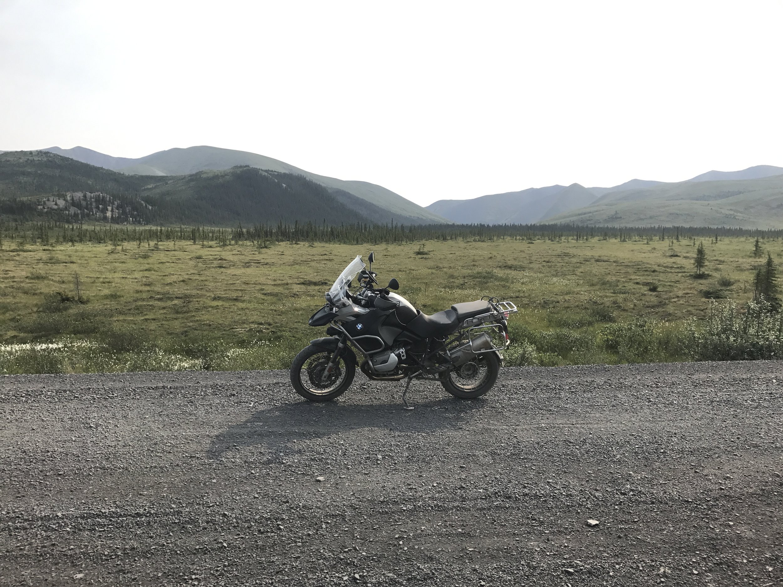 About 4 miles north of the Arctic Circle on the Dempster