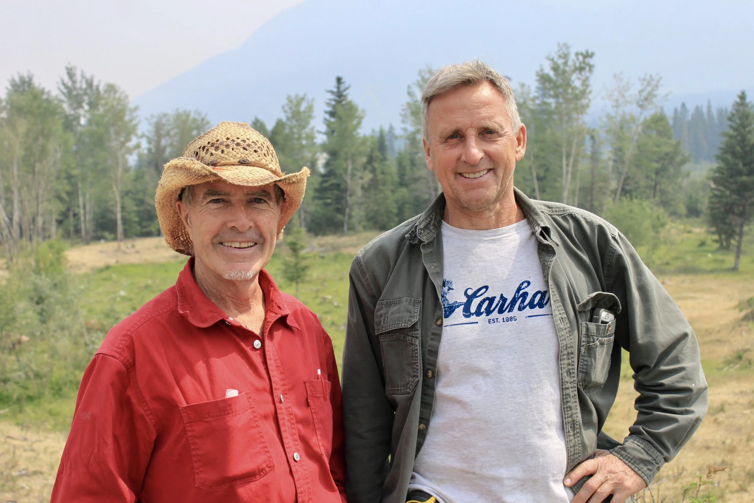 Wayne and Rob at Rob's ranch.