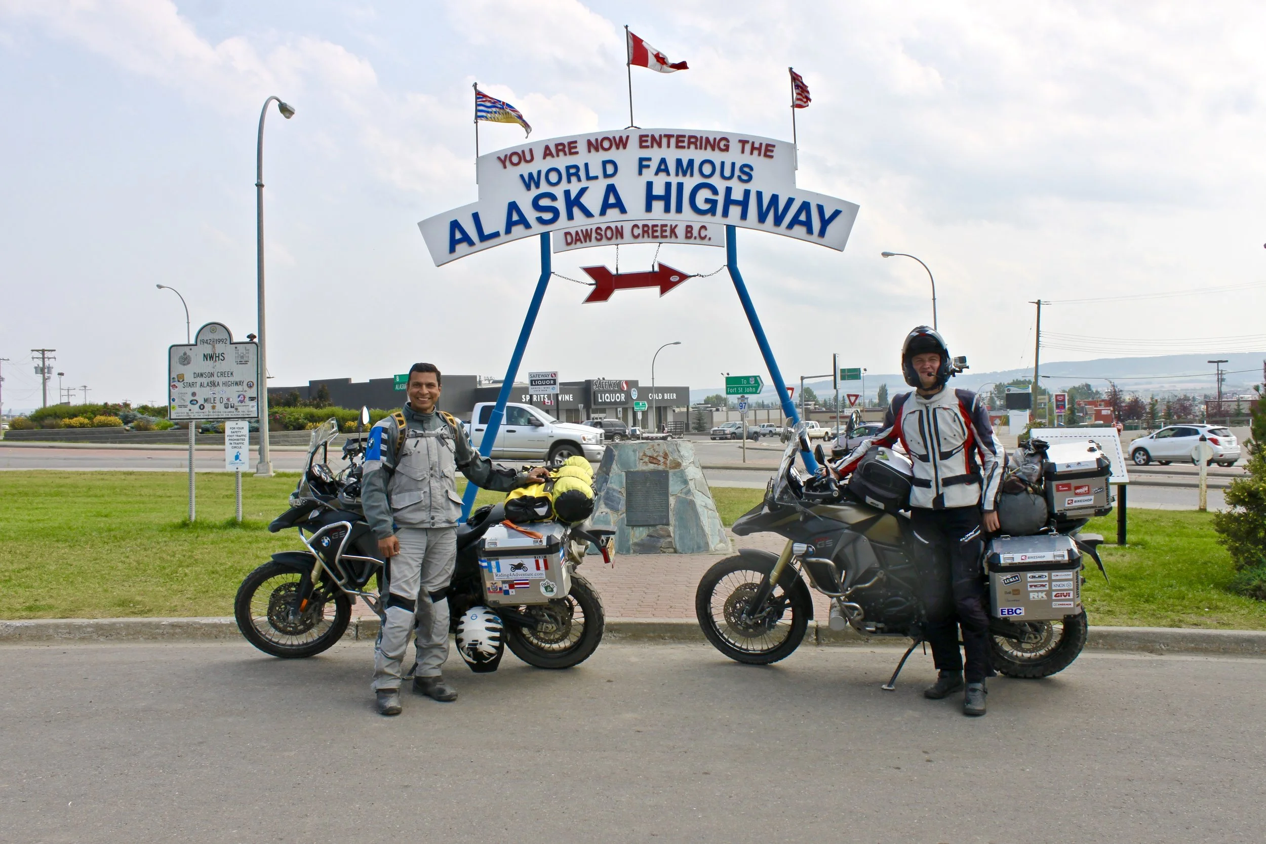 Linas, a fellow rider from Lithuania on his way to the Arctic Circle.