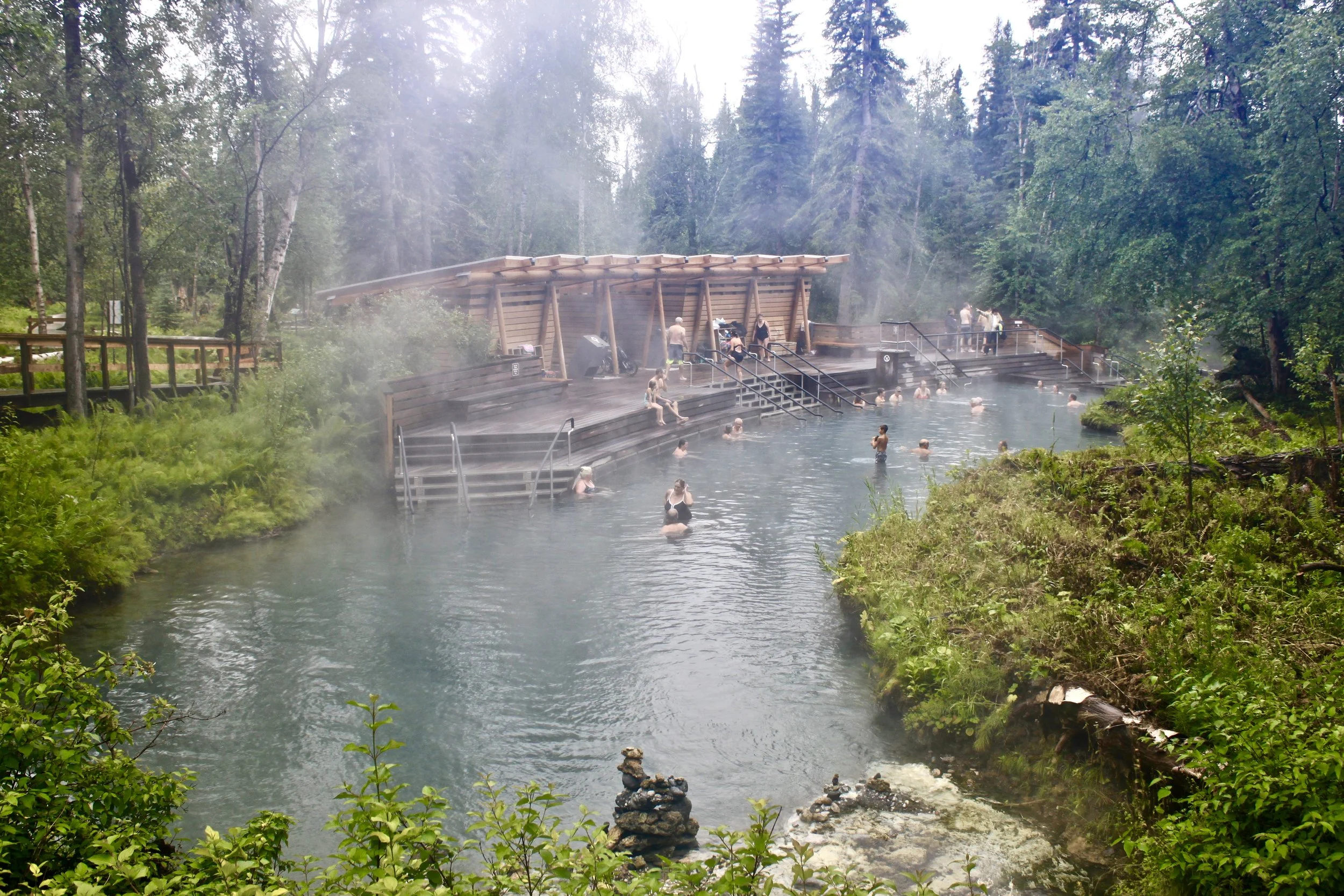 Liard River Hot Springs - I soaked in these waters all afternoon.