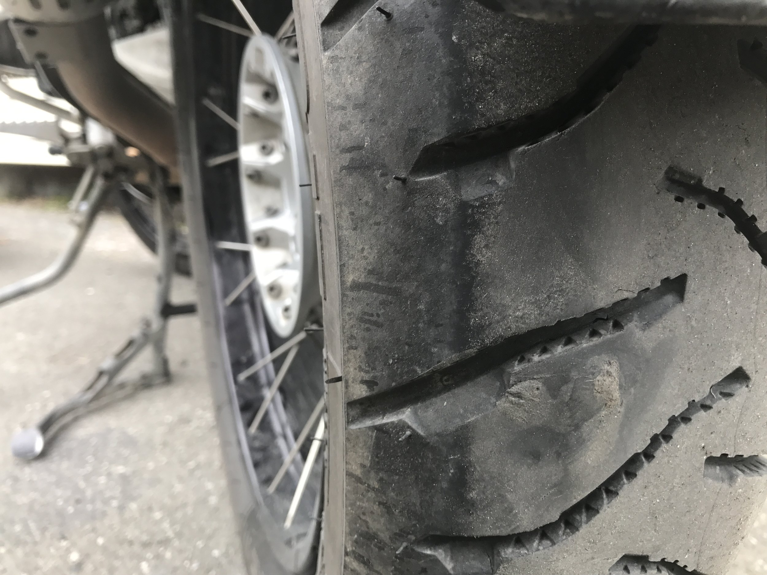 You can hardly tell I patched the tire. 