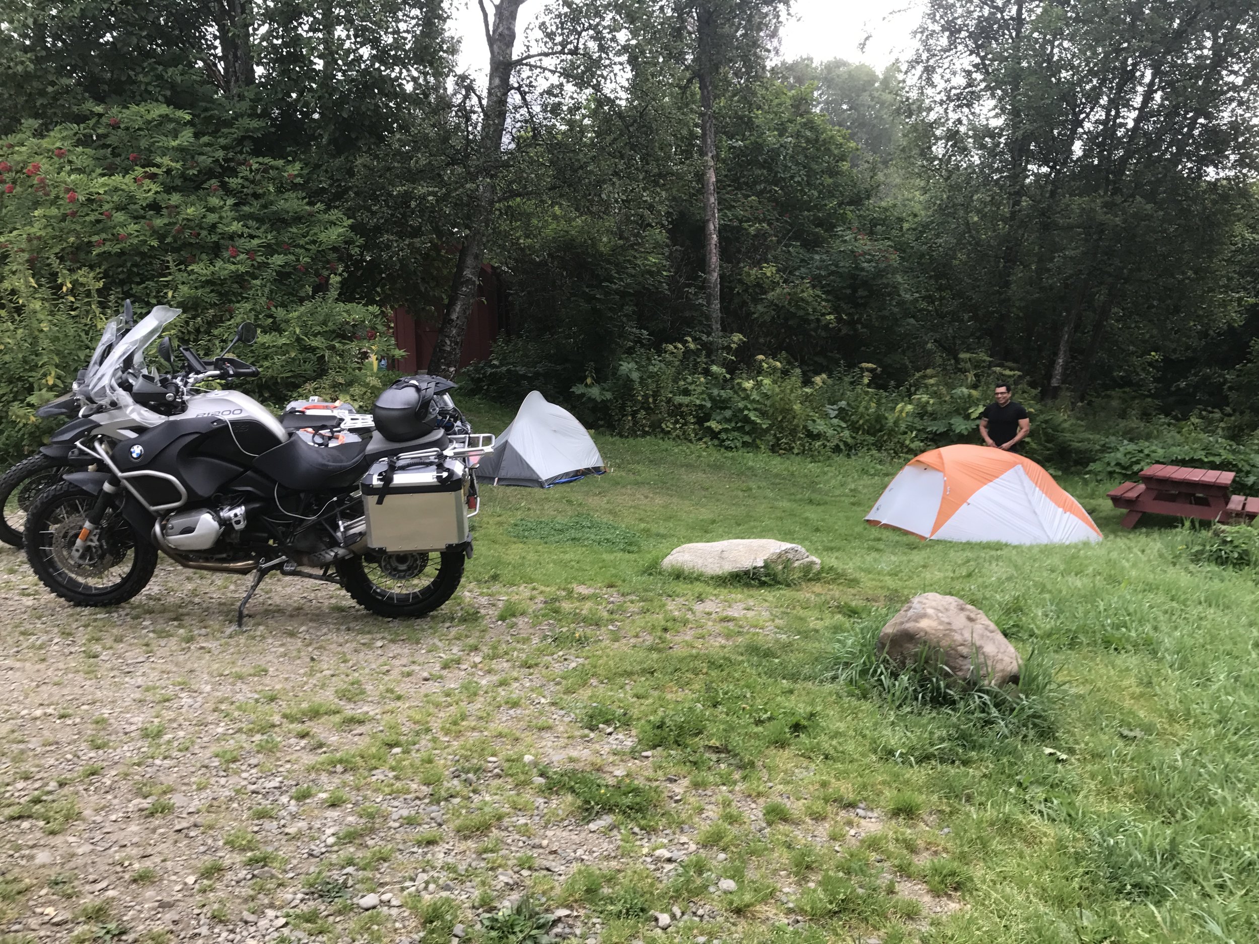 Campsite in Homer.