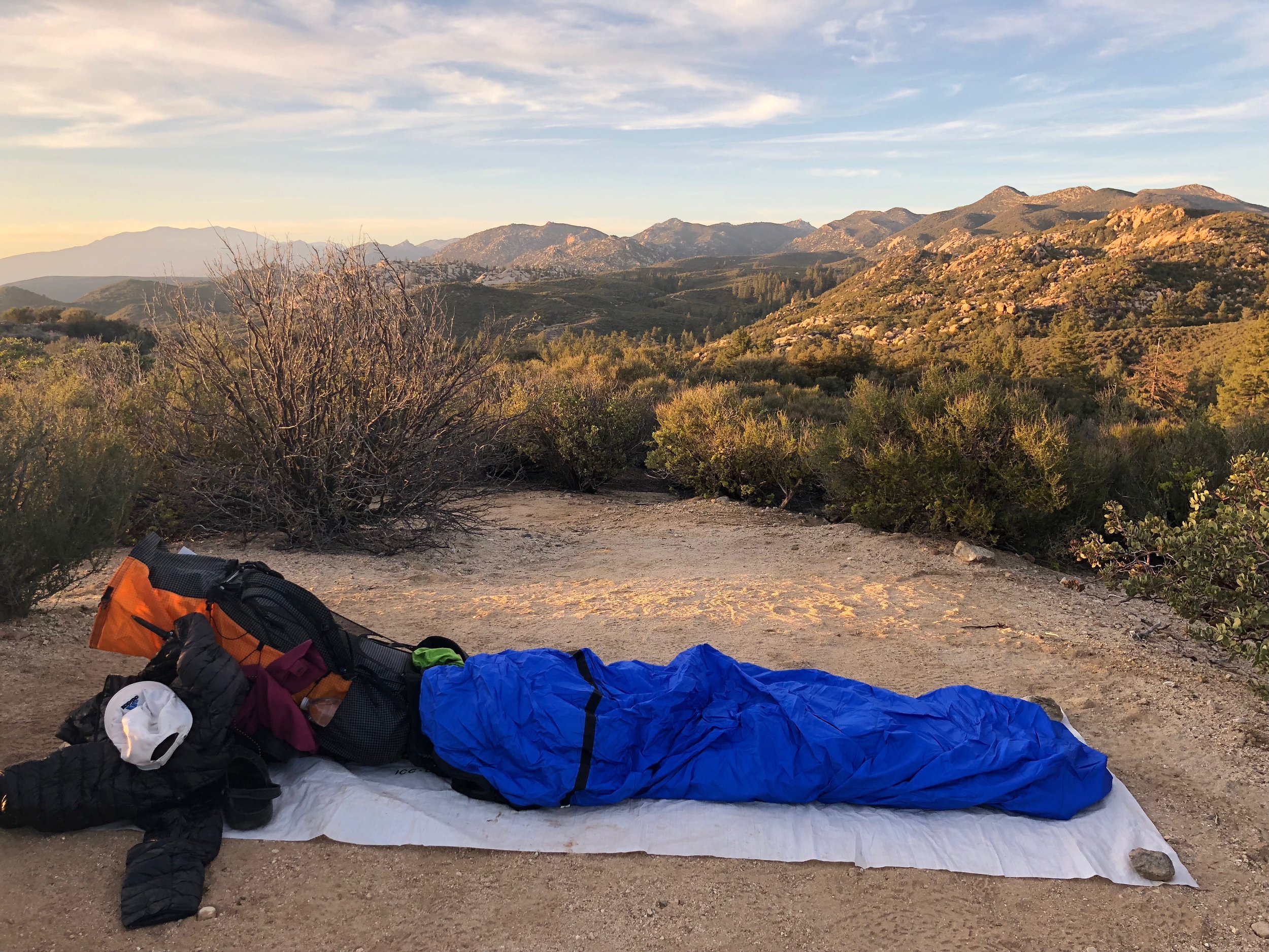 Campsite with a spectacular view.