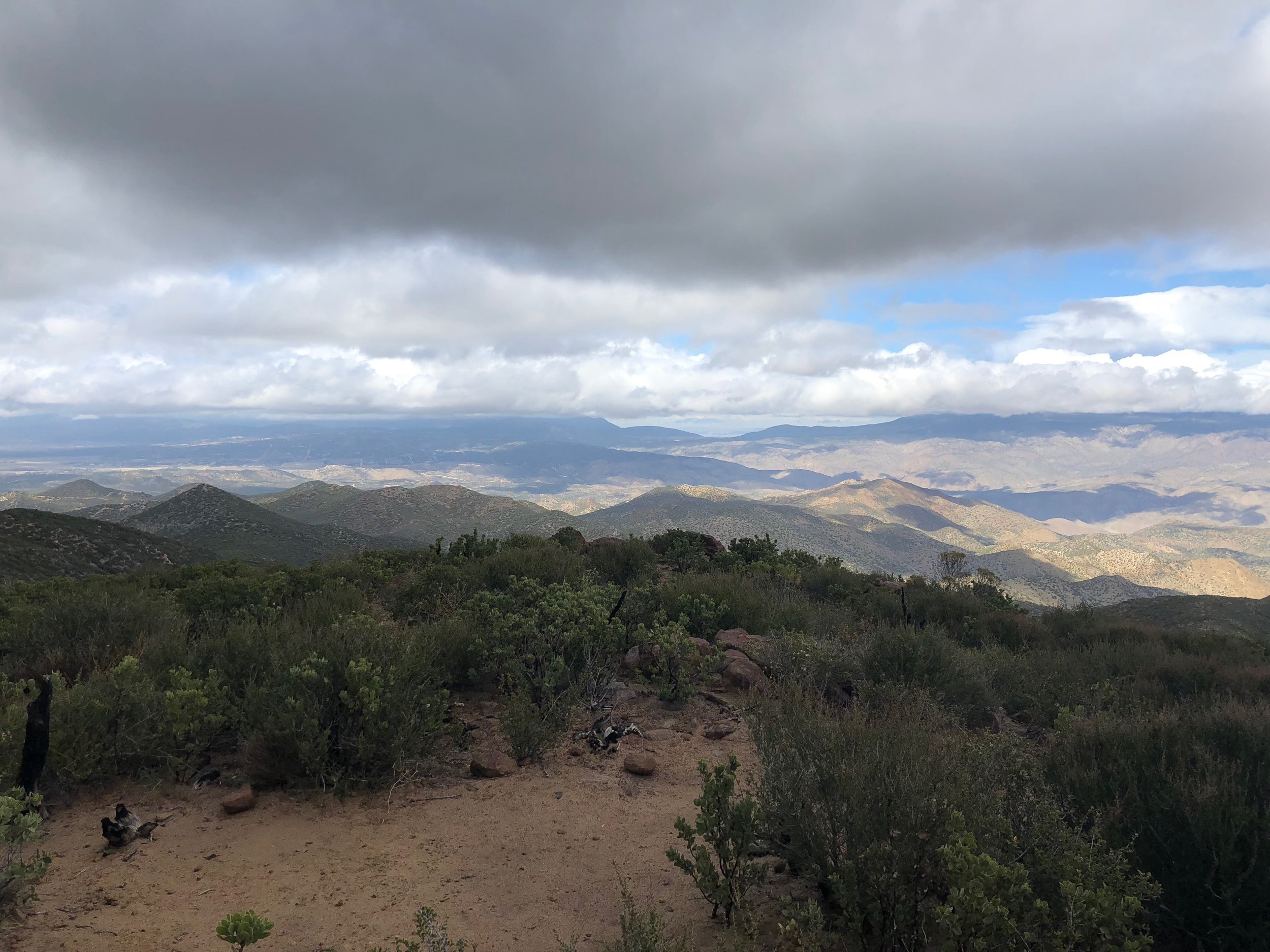 Campsite for a night in the California high desert.