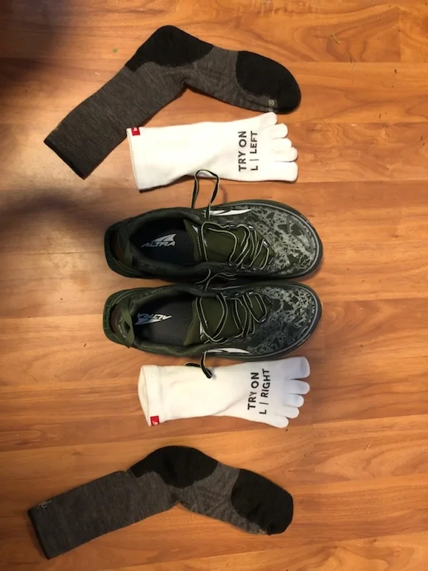 Burned right through my first pair of shoes. Once I got to Big Bear I purchased new socks and shoes. After this change my toes were feeling good!