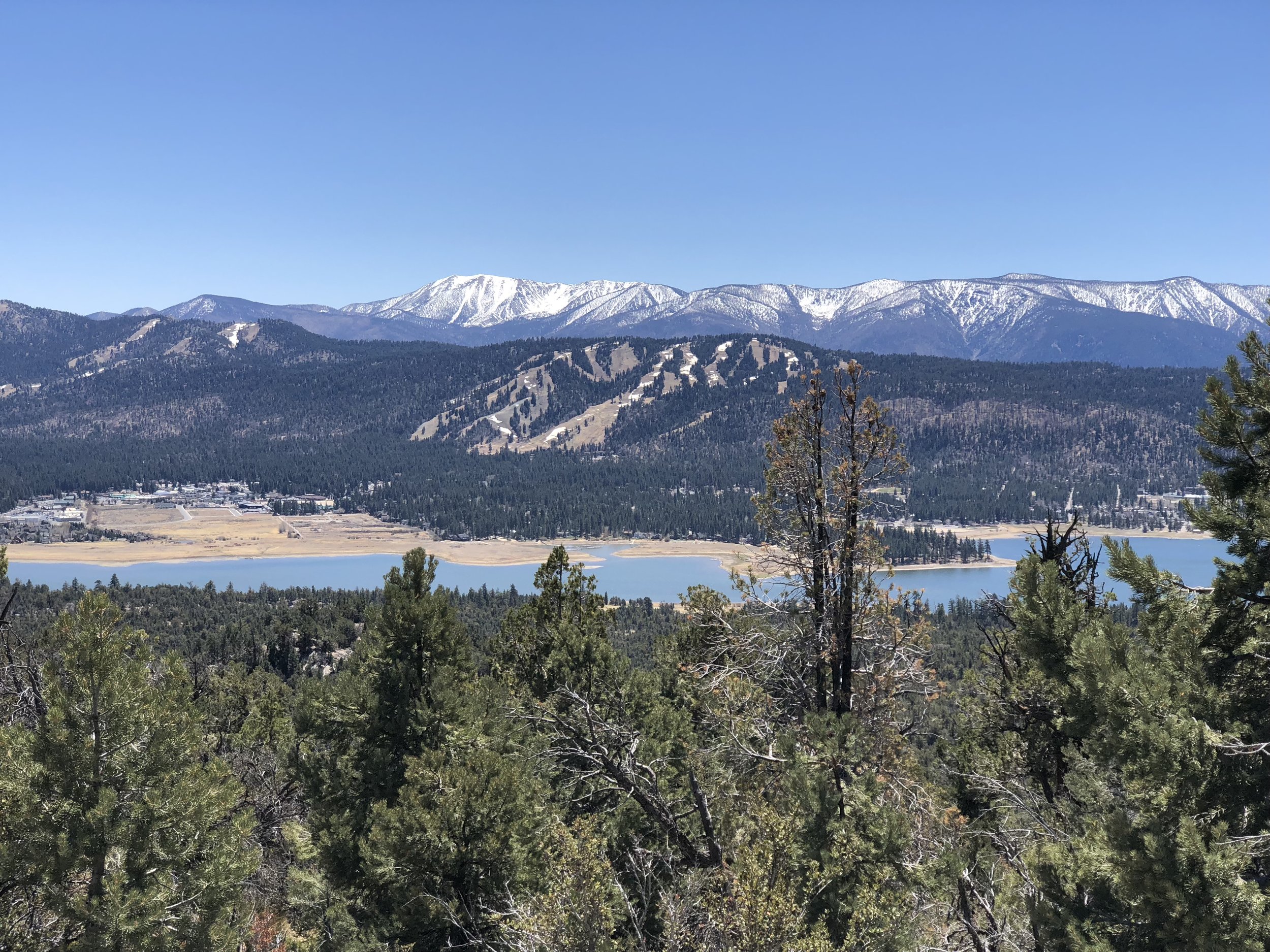 Big Bear and surrounding mountains.