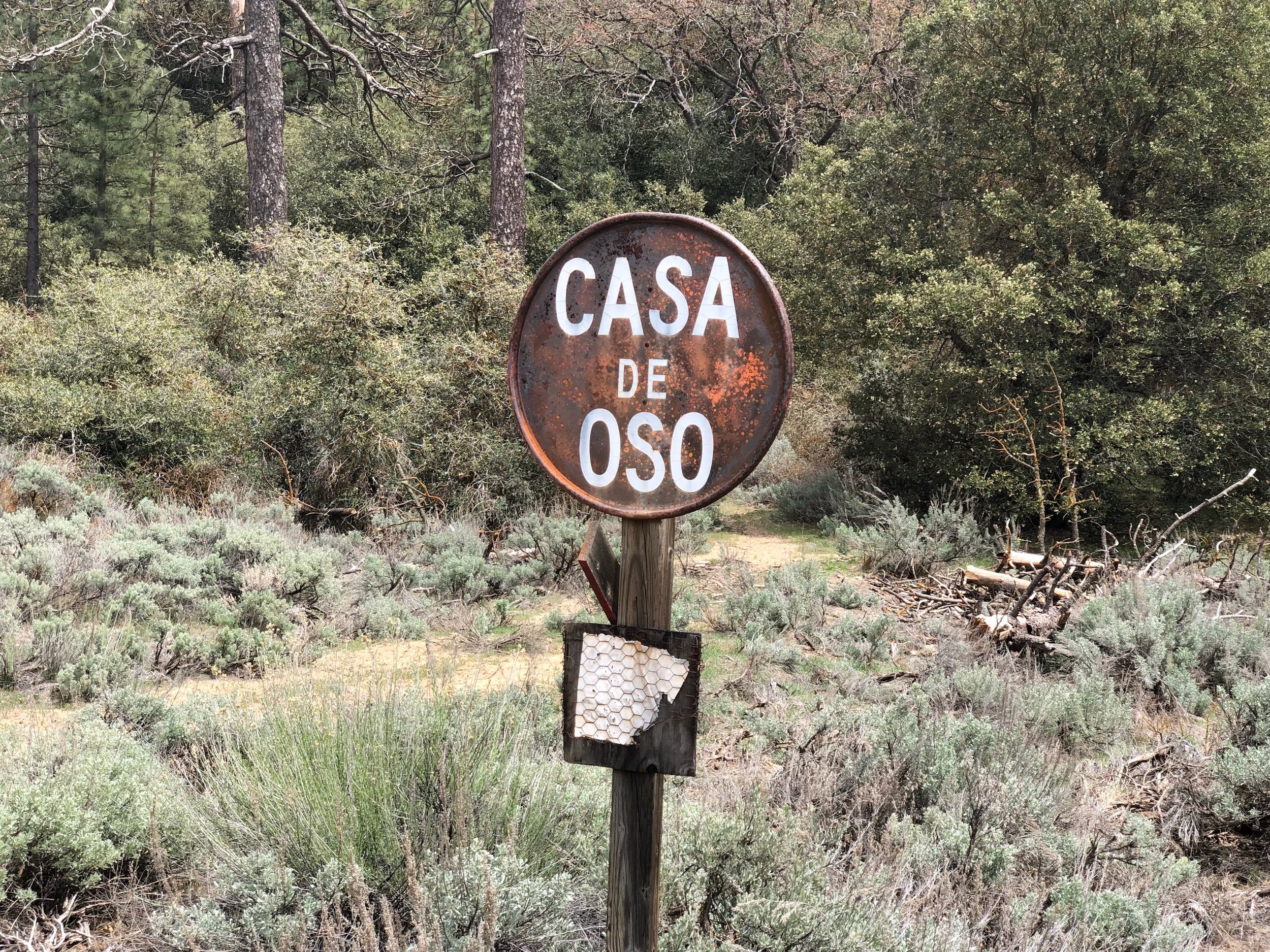 House of the Bear Sign