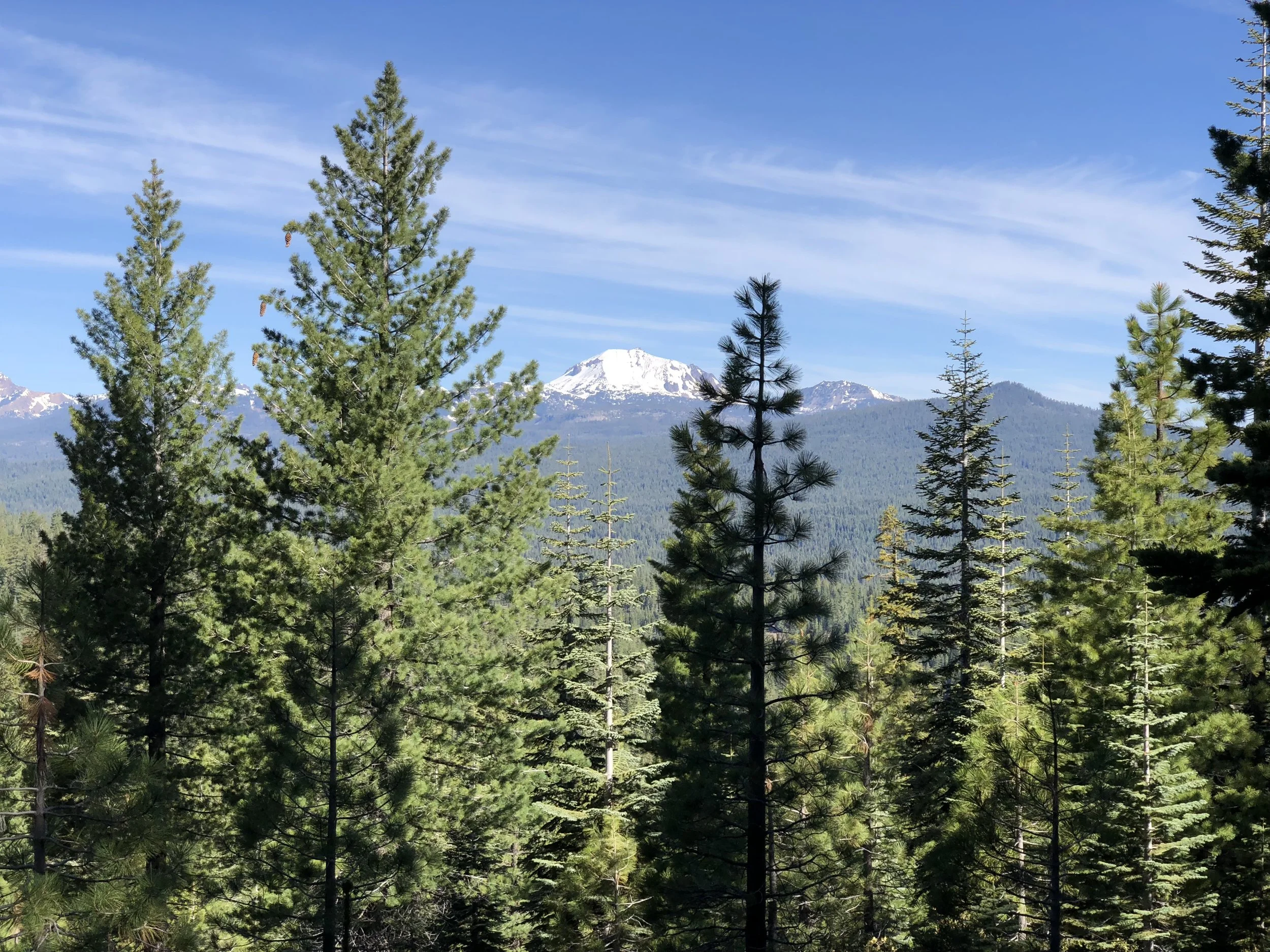 First view of Mount Lassen