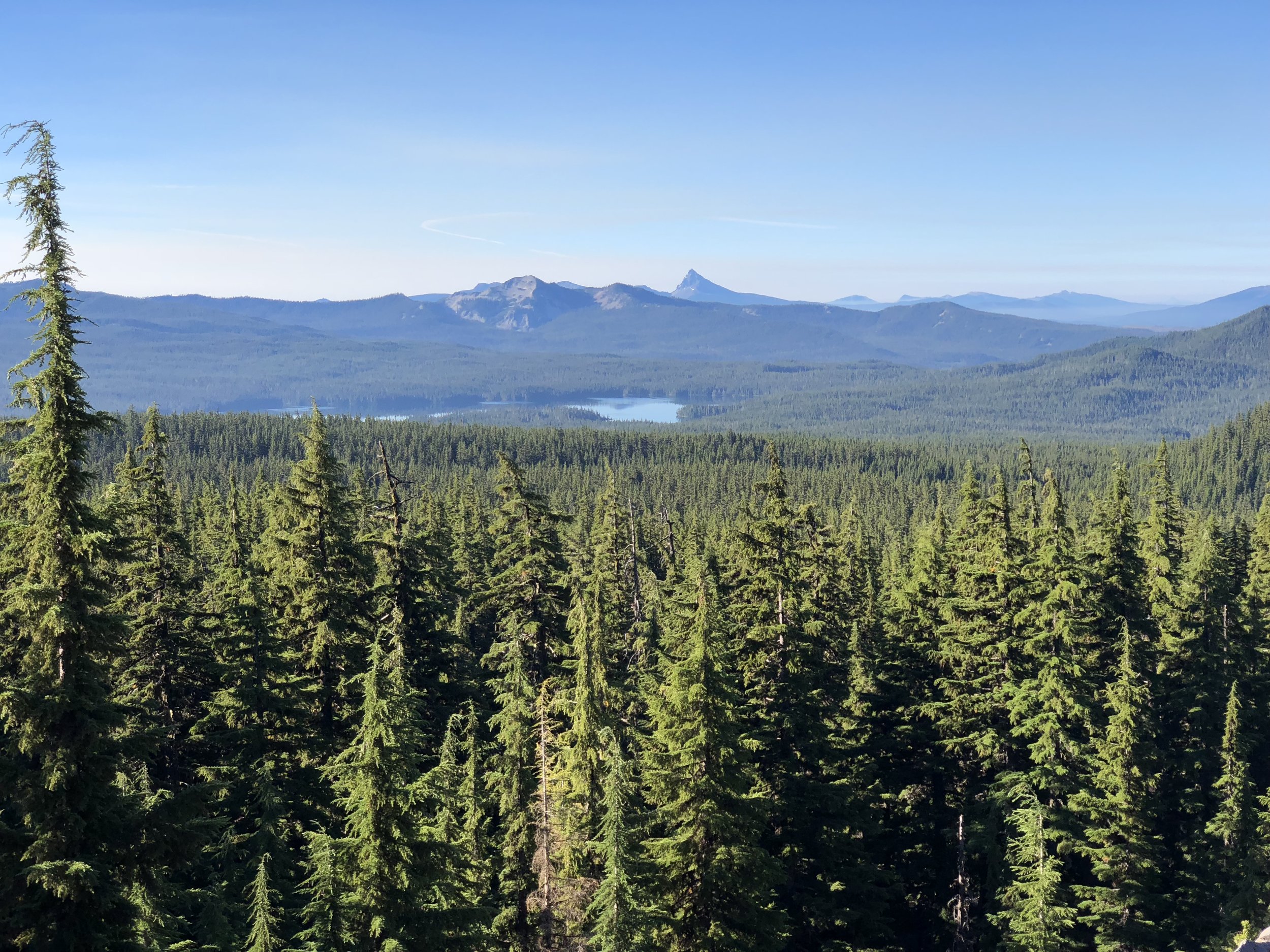 I camped at the lake in the distance. It was just one of many I passed along the trail