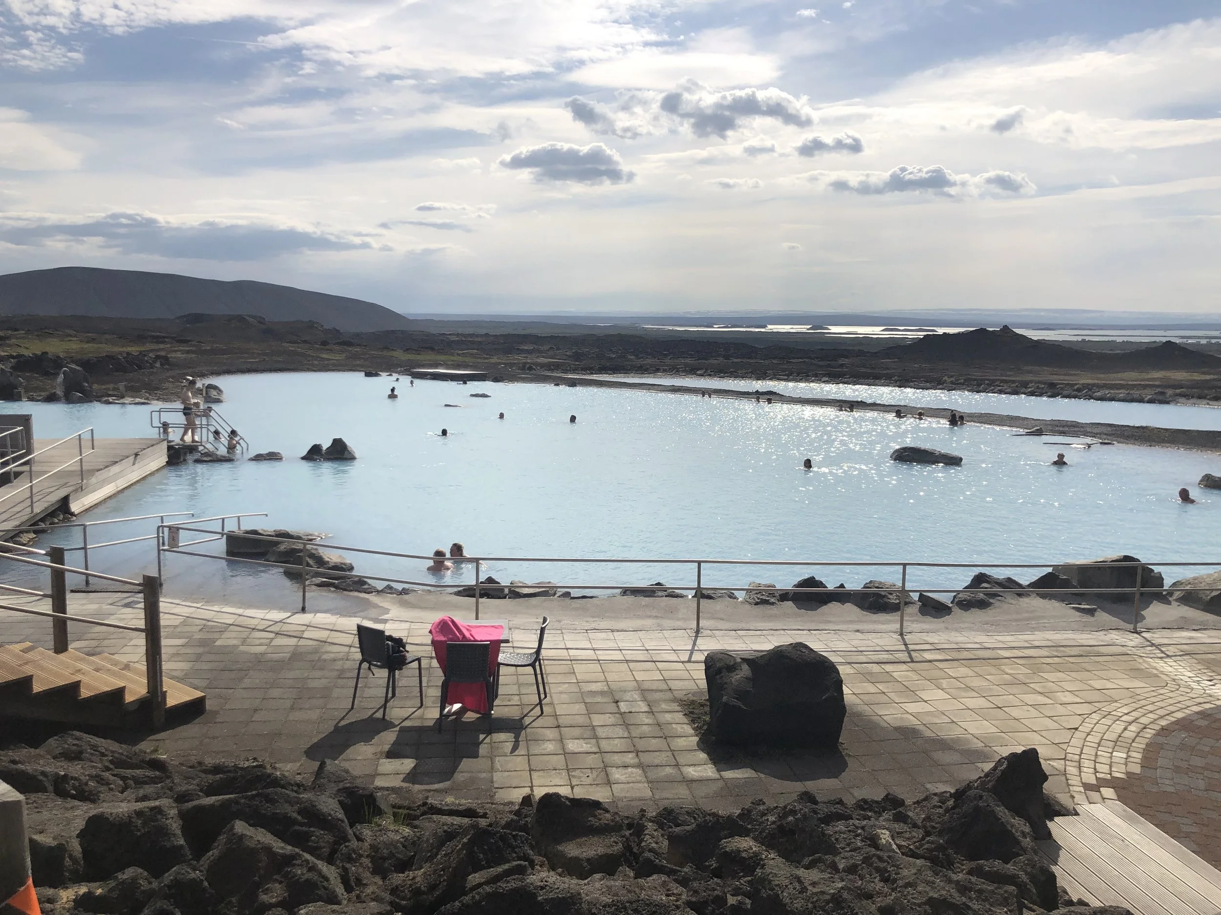 Best hot springs were the mineral baths at Myvatn.